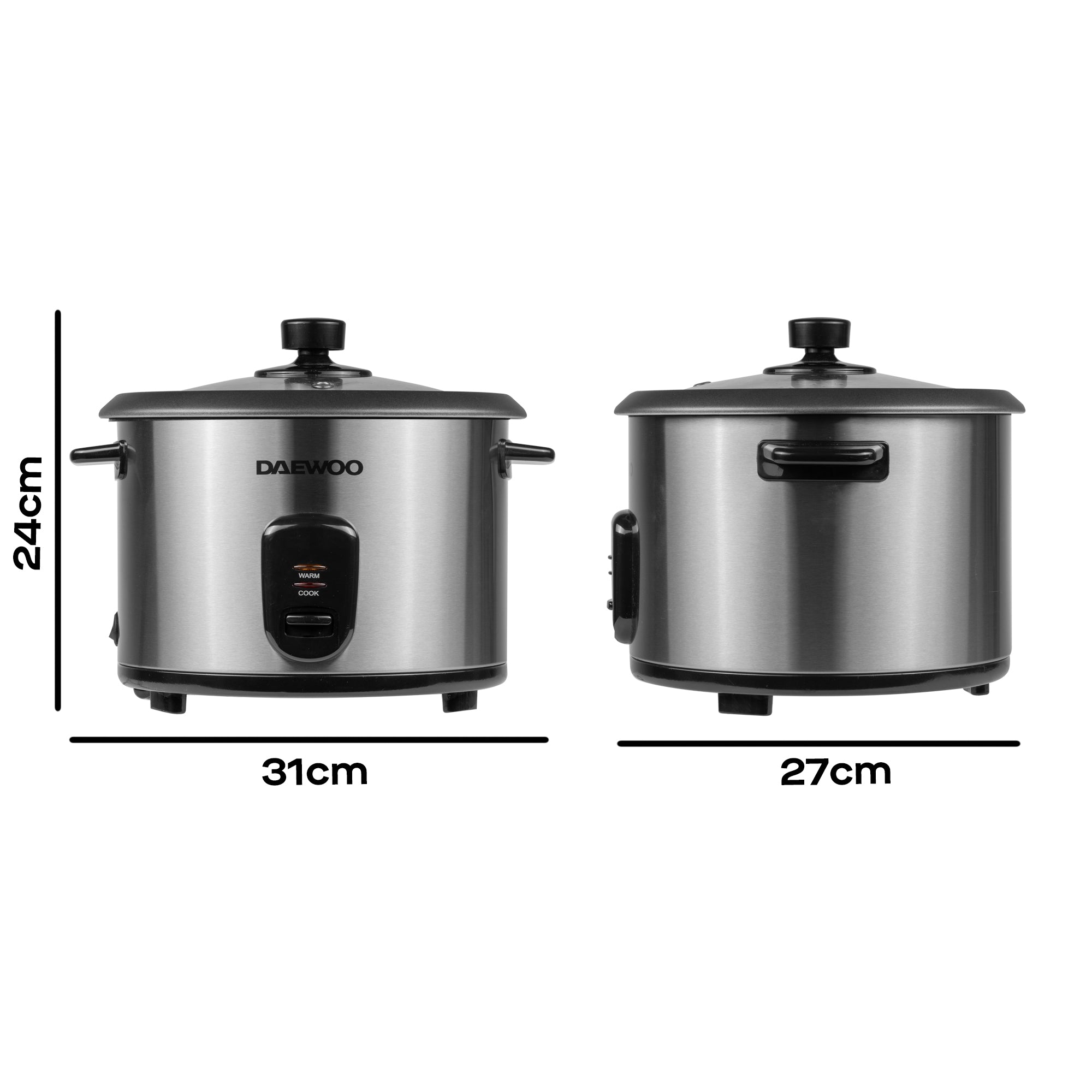 Daewoo 1.8L Rice Cooker and Food Steamer