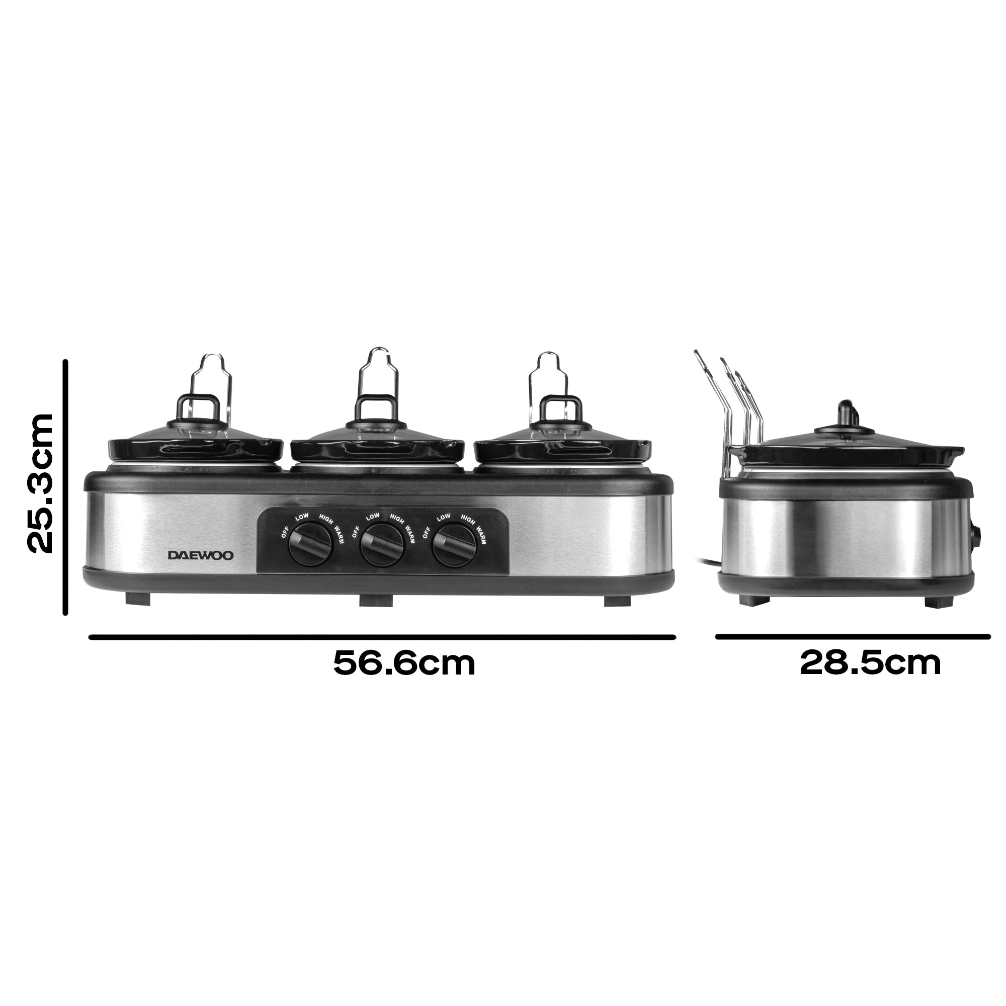 Daewoo Triple Slow Cooker 3 x 1.5L