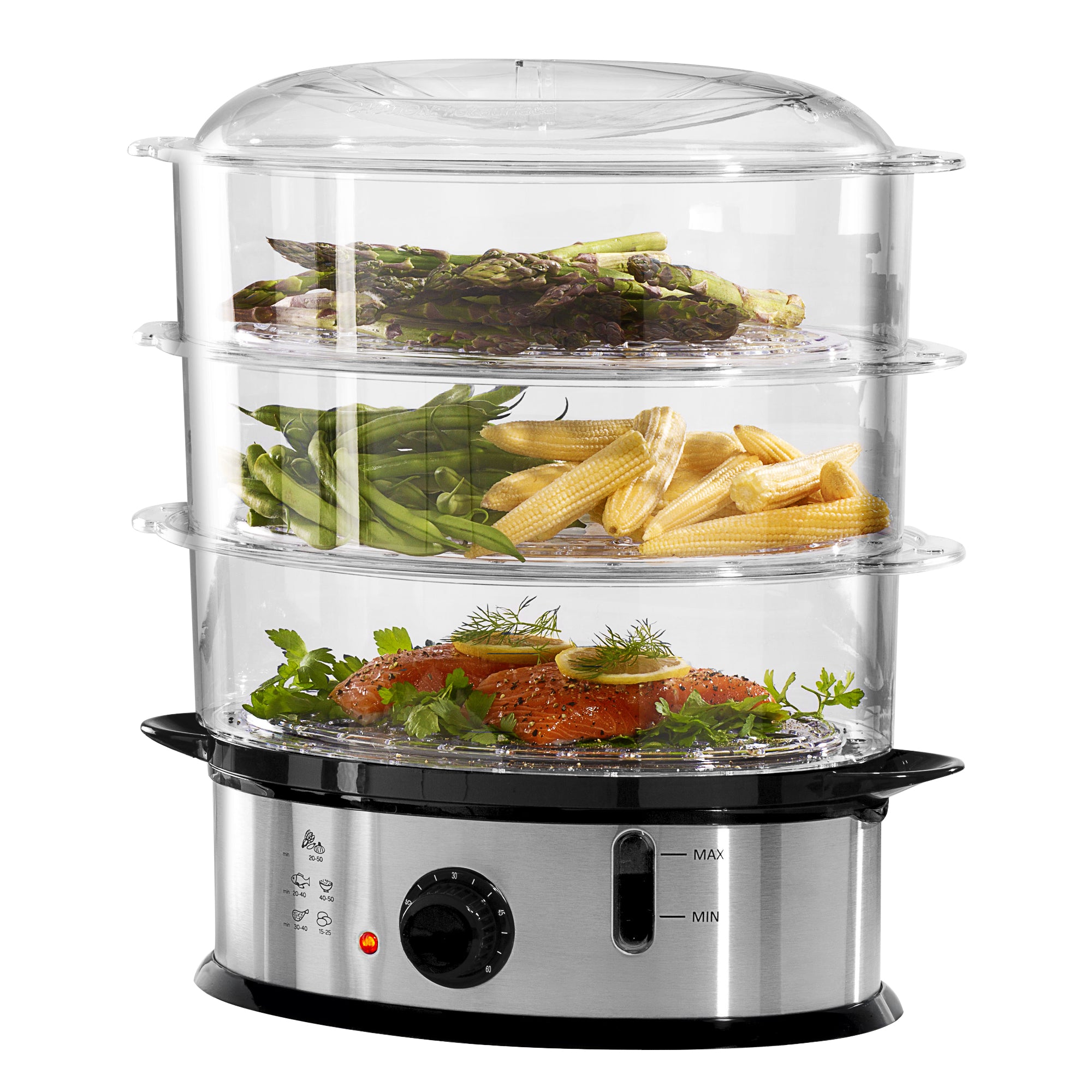 Daewoo 3-Tier Food Steamer, 9L