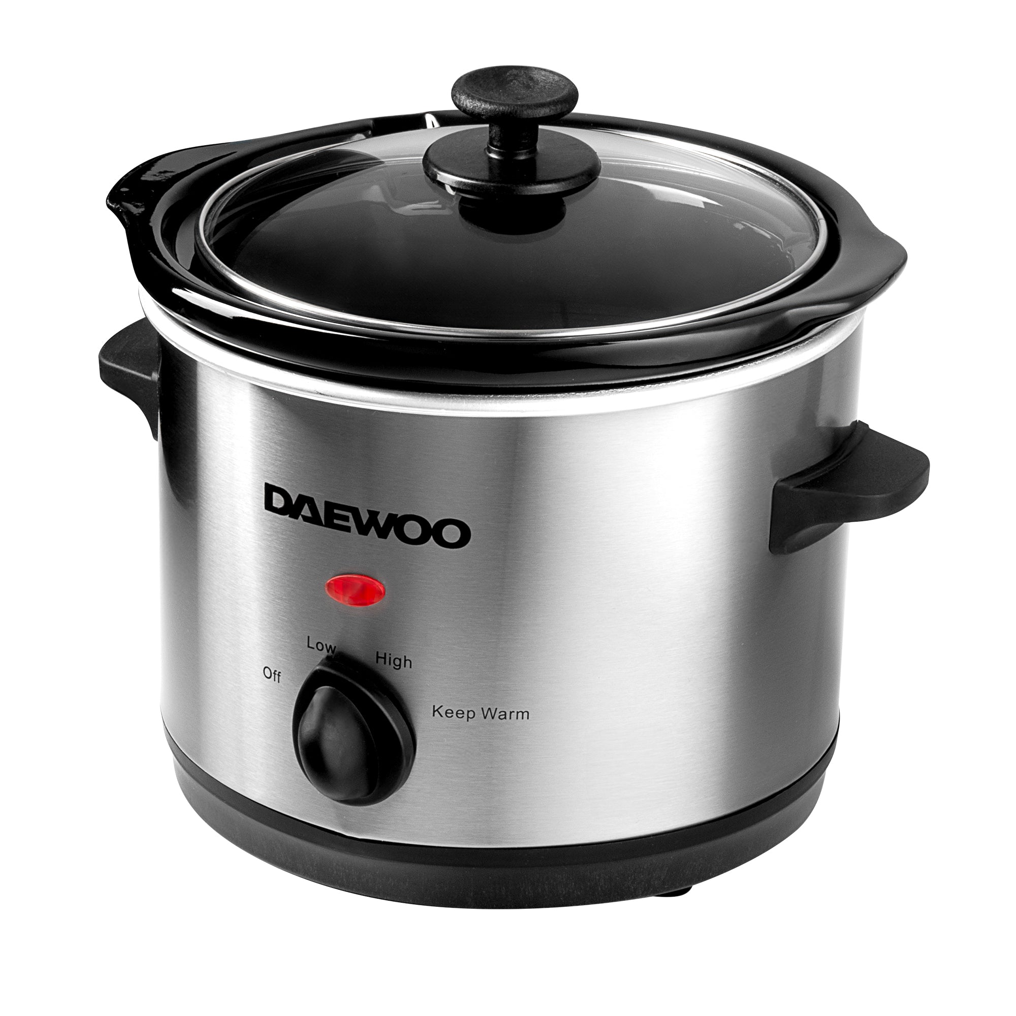 Daewoo 1.5L Slow Cooker, Stainless Steel