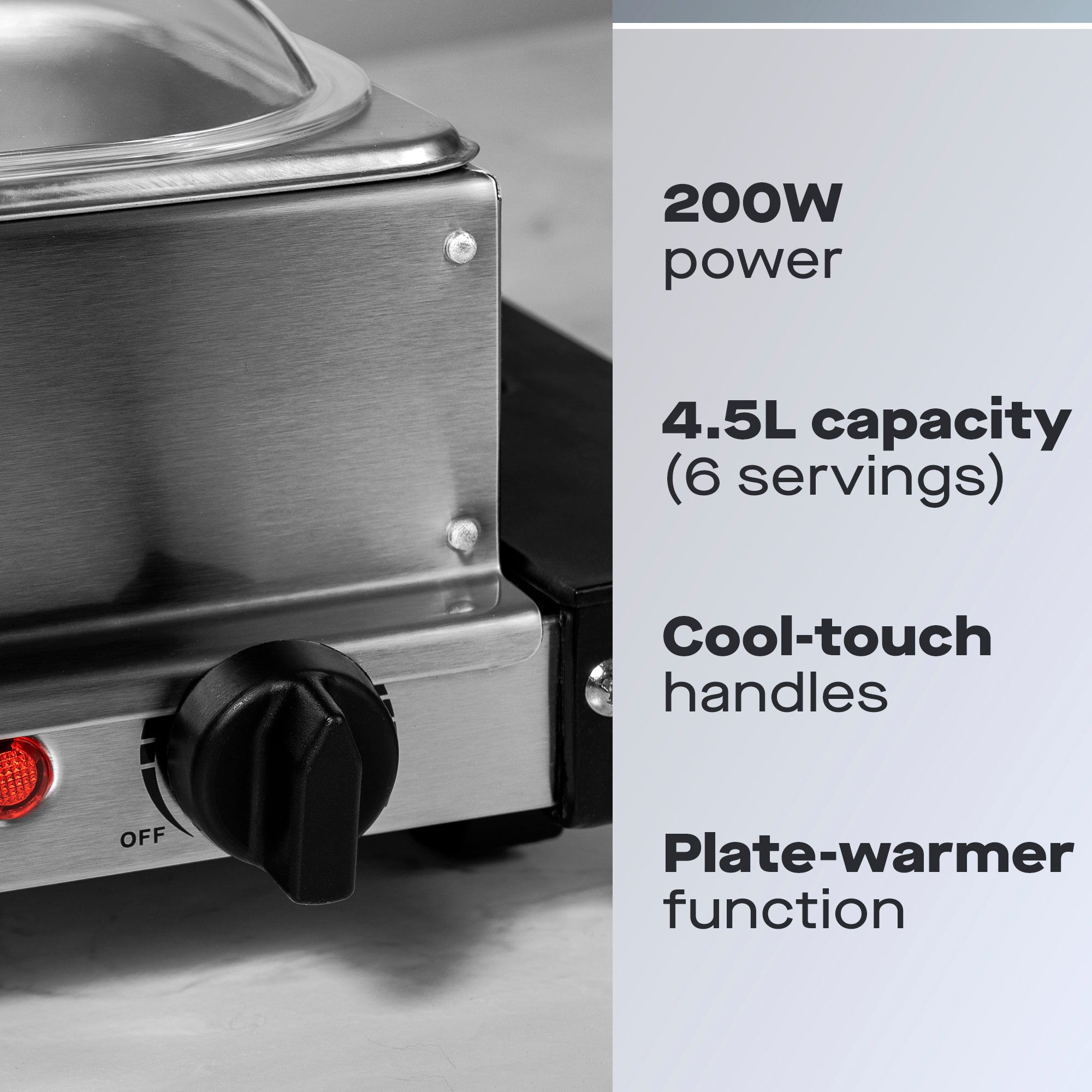 Daewoo 200W Electric Buffet Server 3 x 1.5L