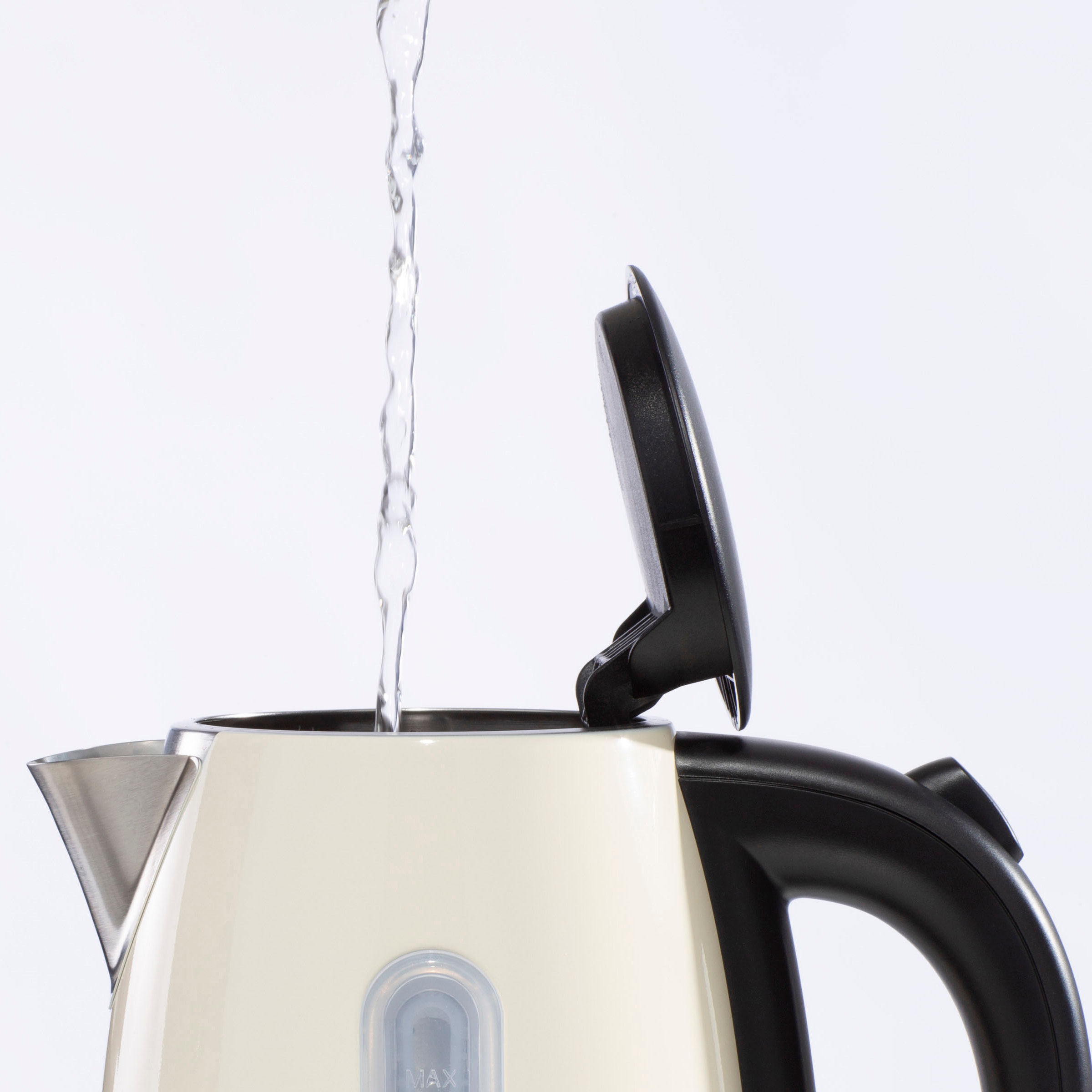 Daewoo Cream Kensington Jug Kettle & 2-Slice Toaster Set