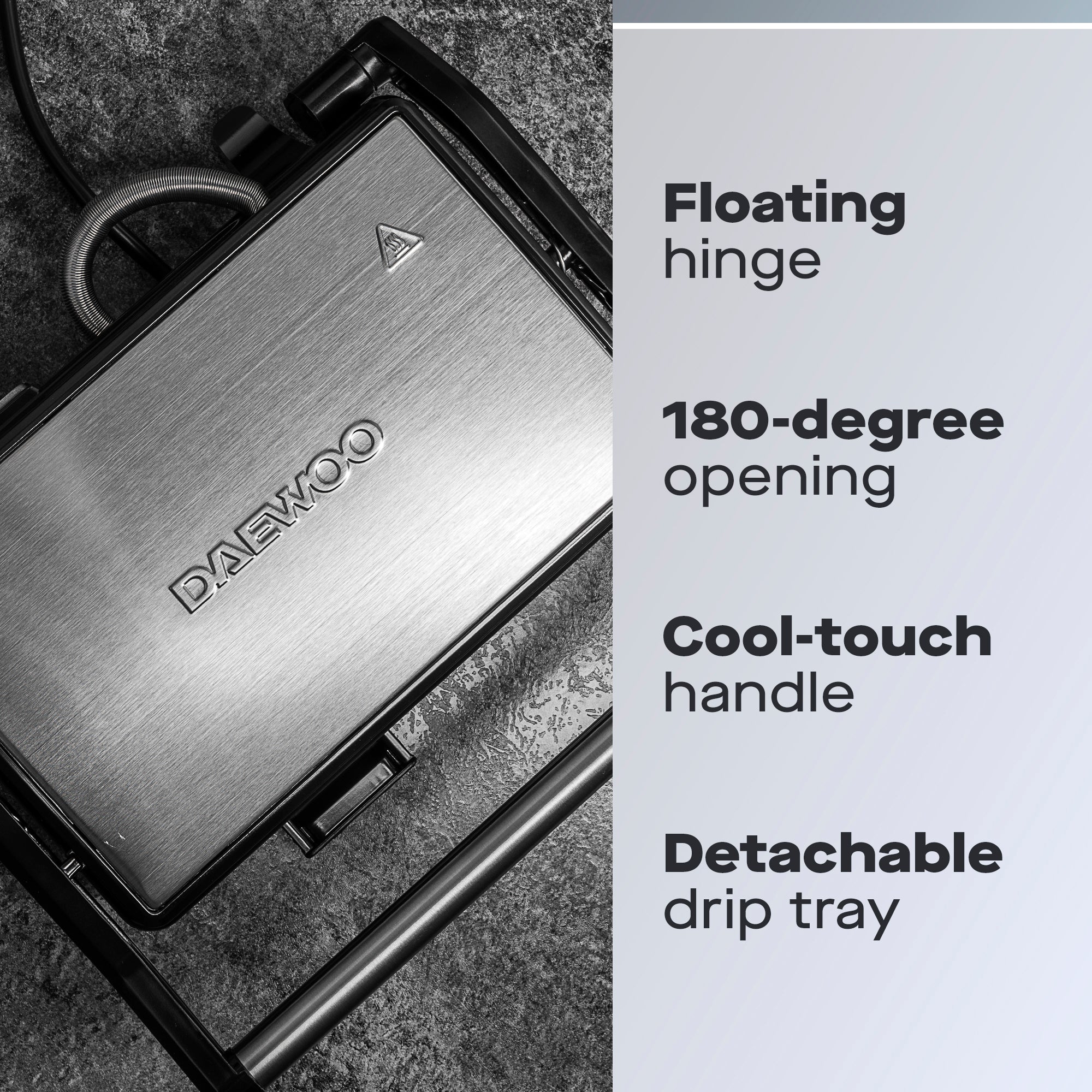 Daewoo Panini Press Sandwich Maker & Flat Grill