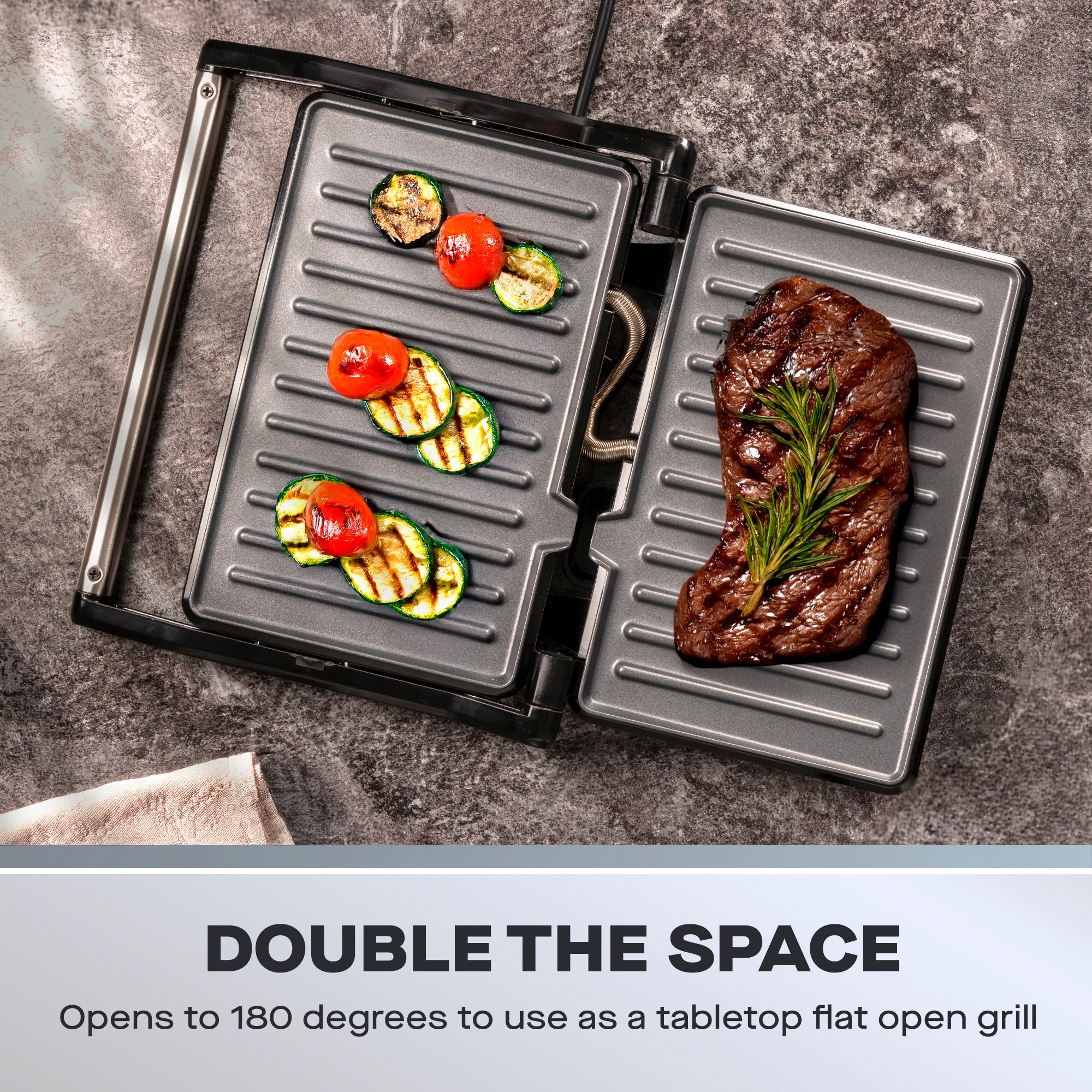Daewoo Panini Press Sandwich Maker & Flat Grill