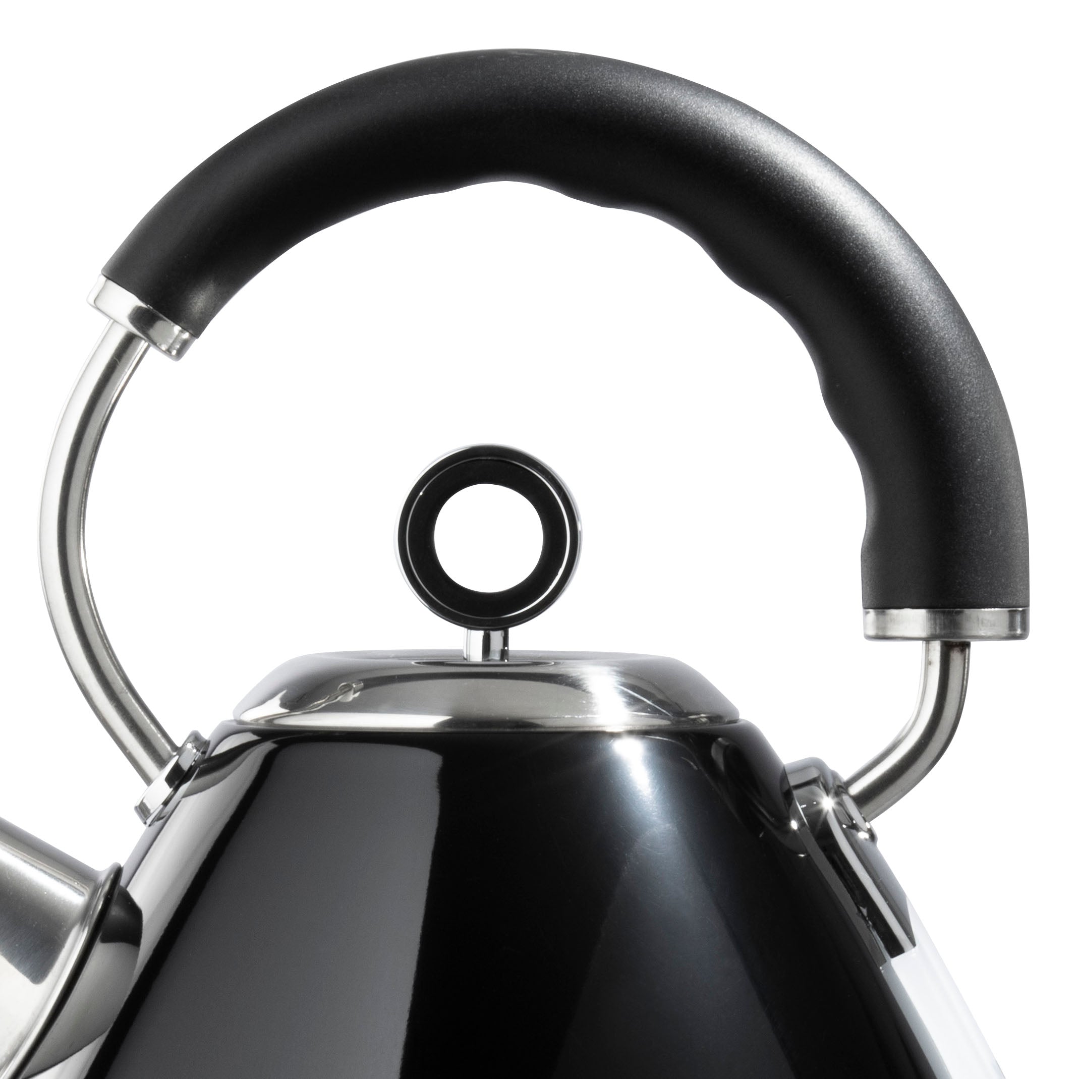 Daewoo Black Kensington Pyramid Kettle & 4-Slice Toaster Set