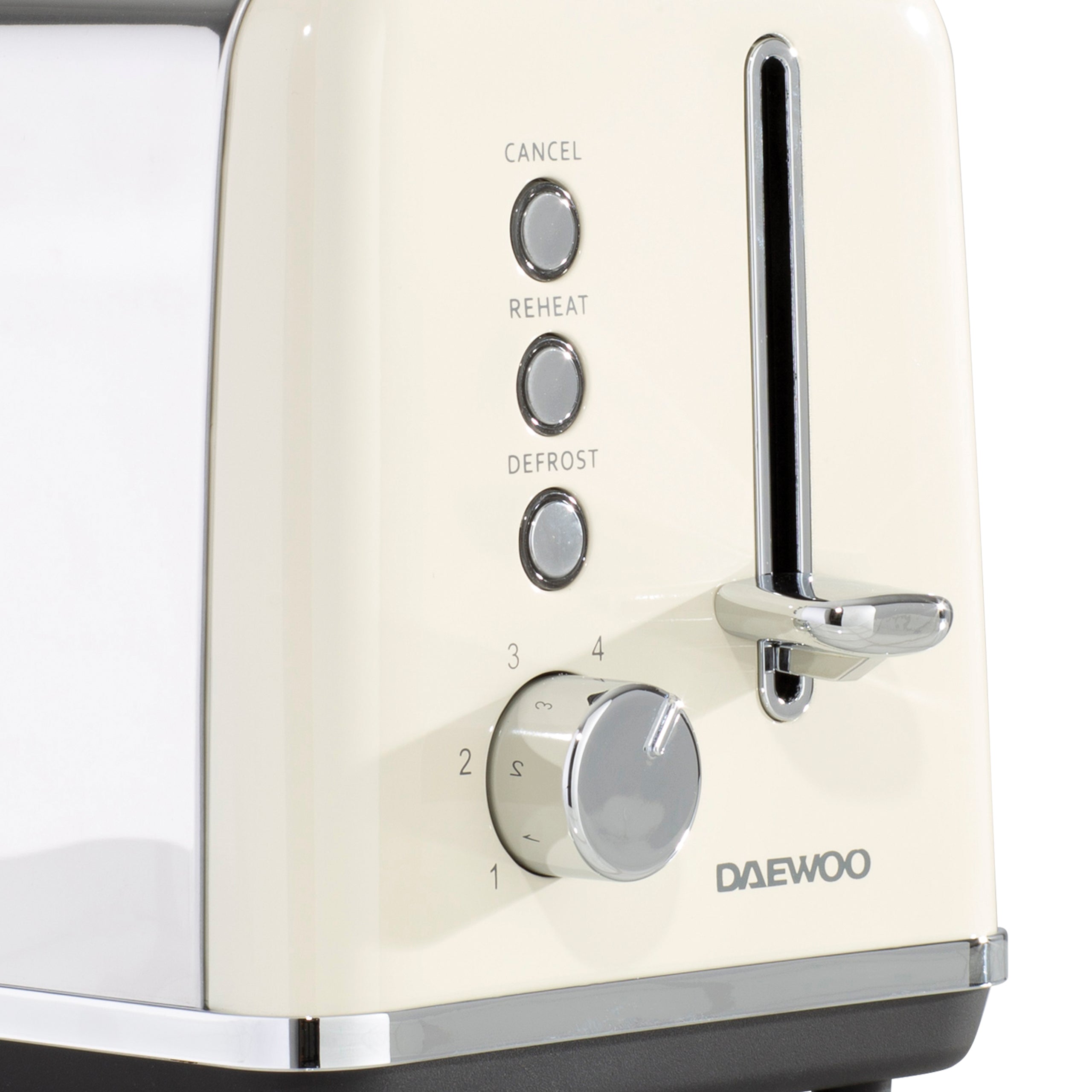 Daewoo Cream Kensington Jug Kettle & 2-Slice Toaster Set