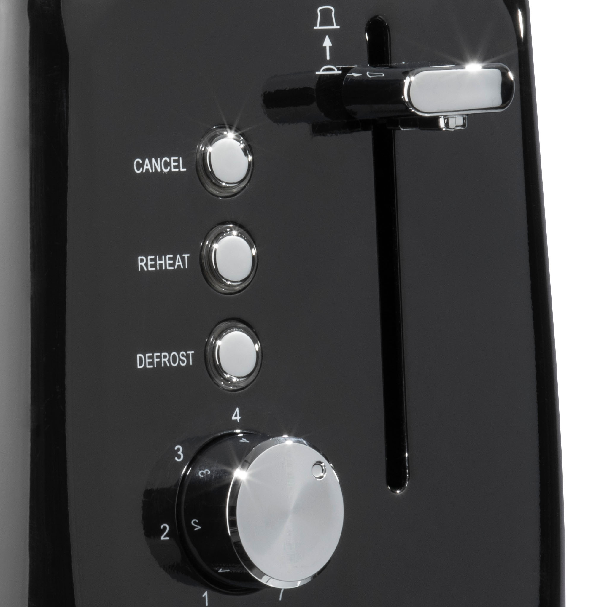 Daewoo Black Kensington Jug Kettle & 2-Slice Toaster Set