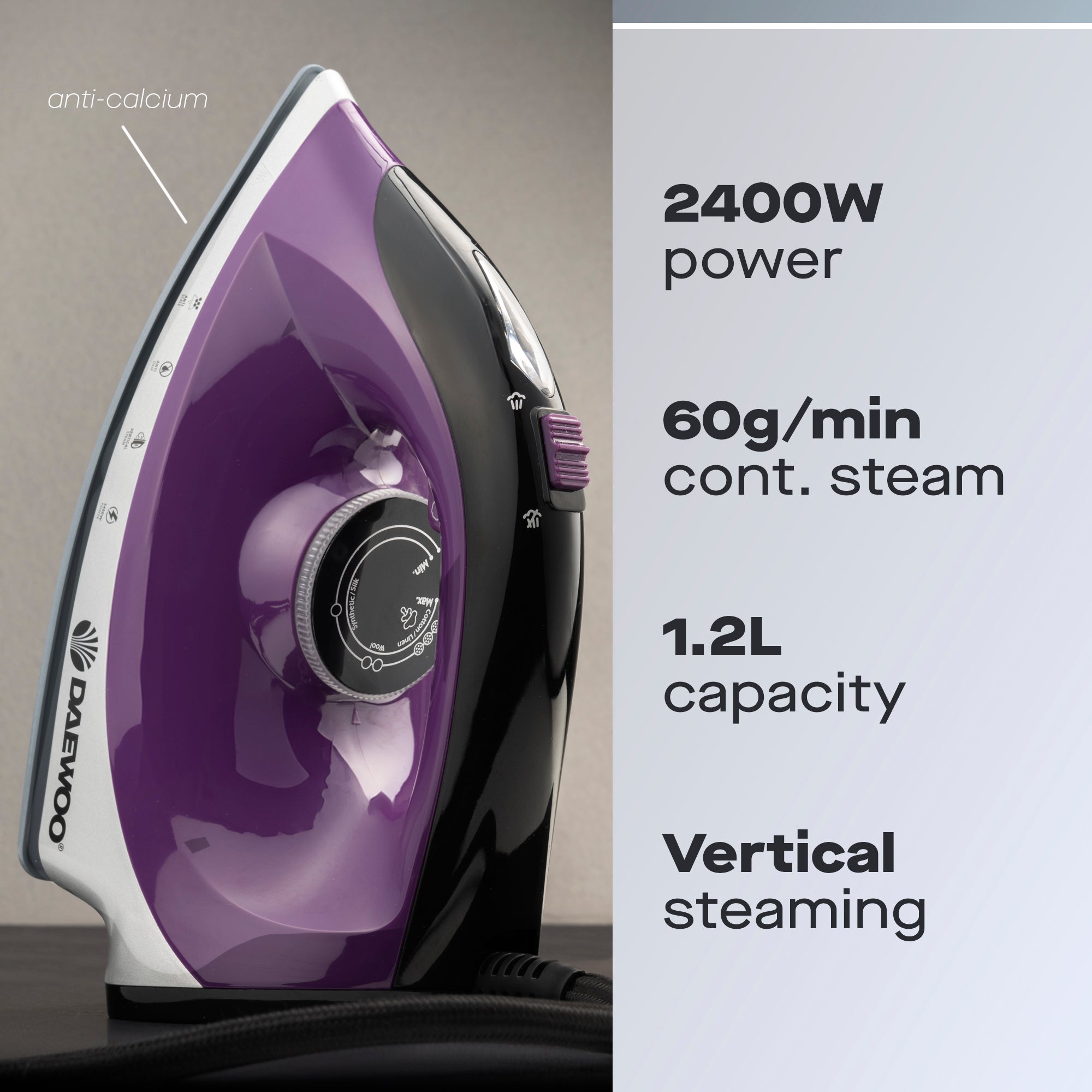 Daewoo 1.2L Steam Generator Iron