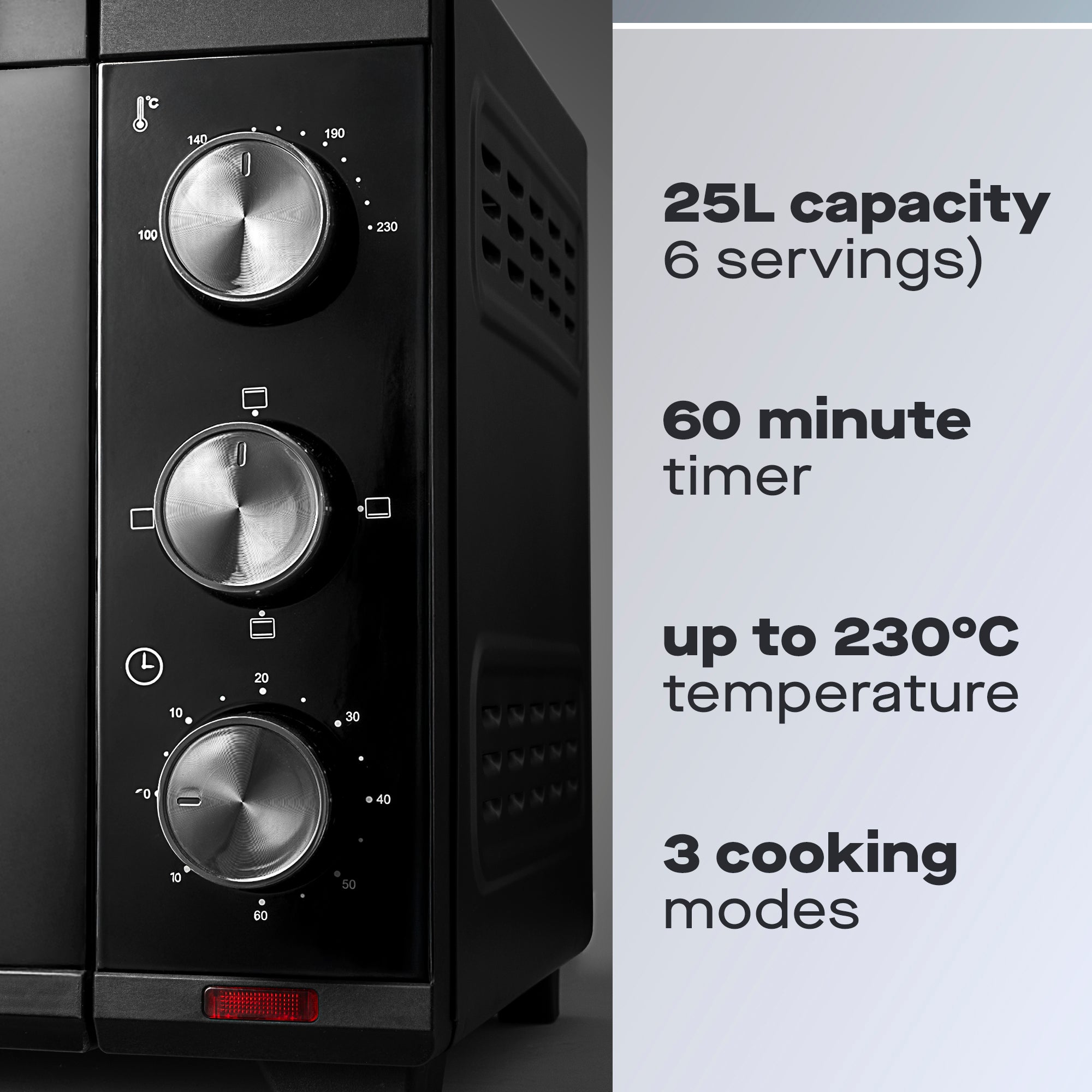 Daewoo 1600W 25L Electric Mini Countertop Oven & Grill