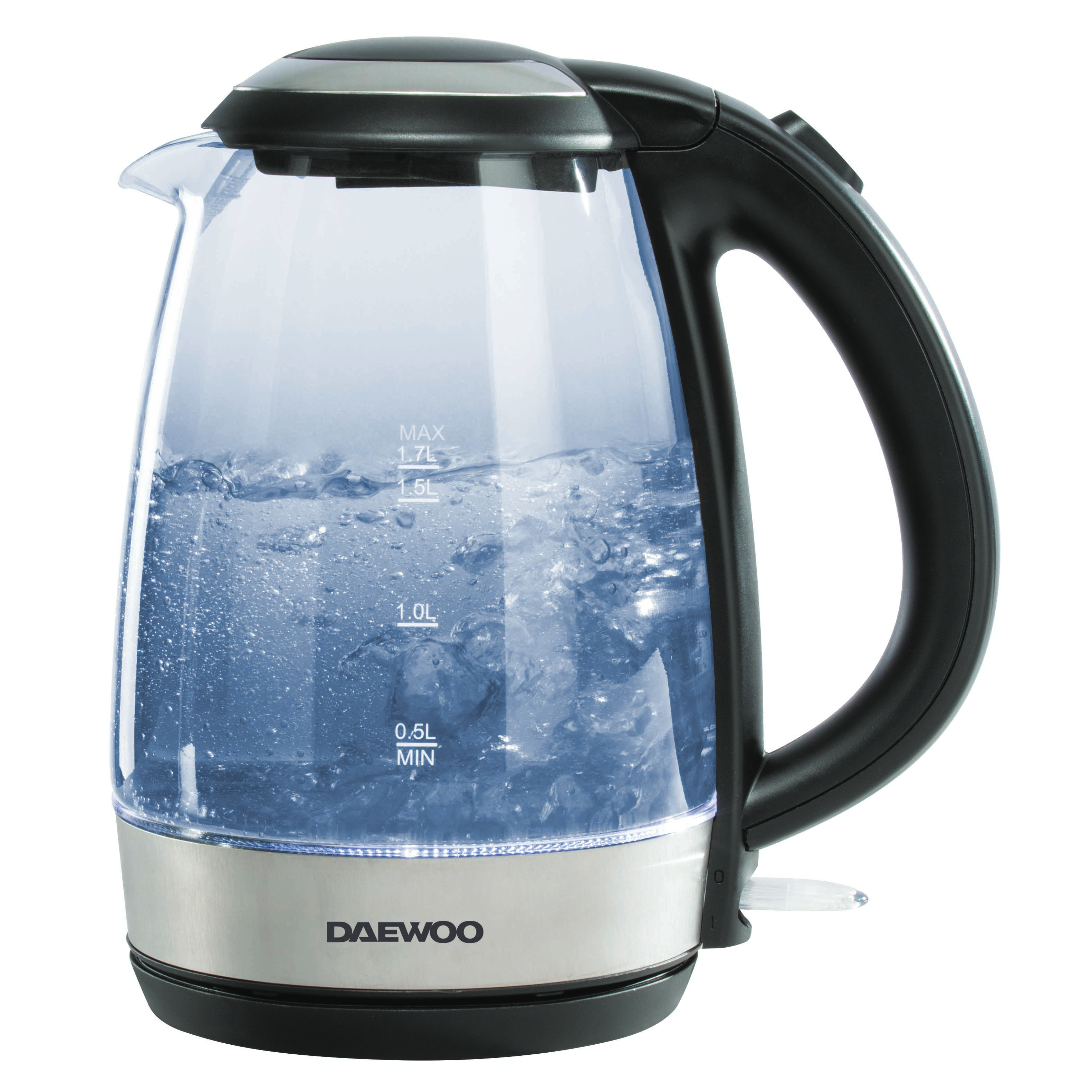 Daewoo 1.7L Glass Kettle with LED