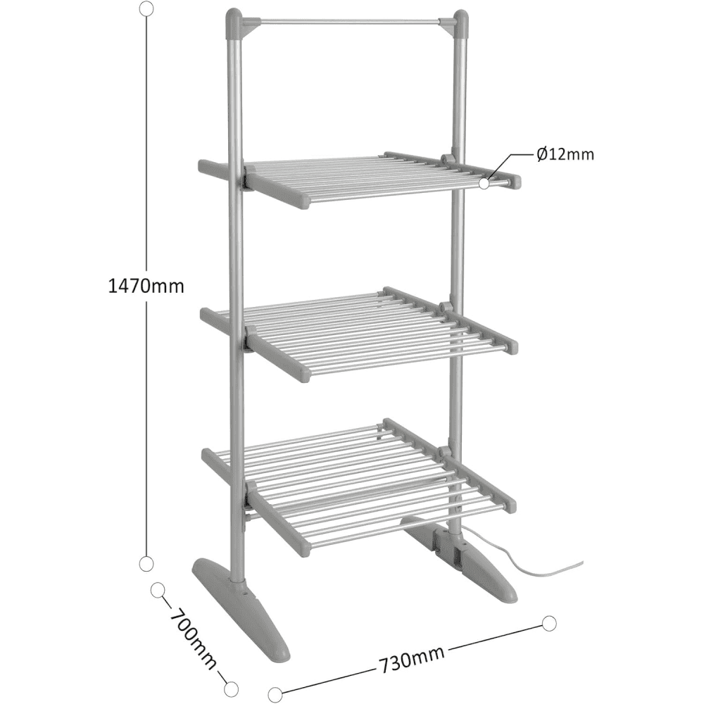 Daewoo Medium 3 Tier Electric Heated Clothes Airer