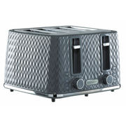 Daewoo Dark Grey Argyle 4 Slice Toaster