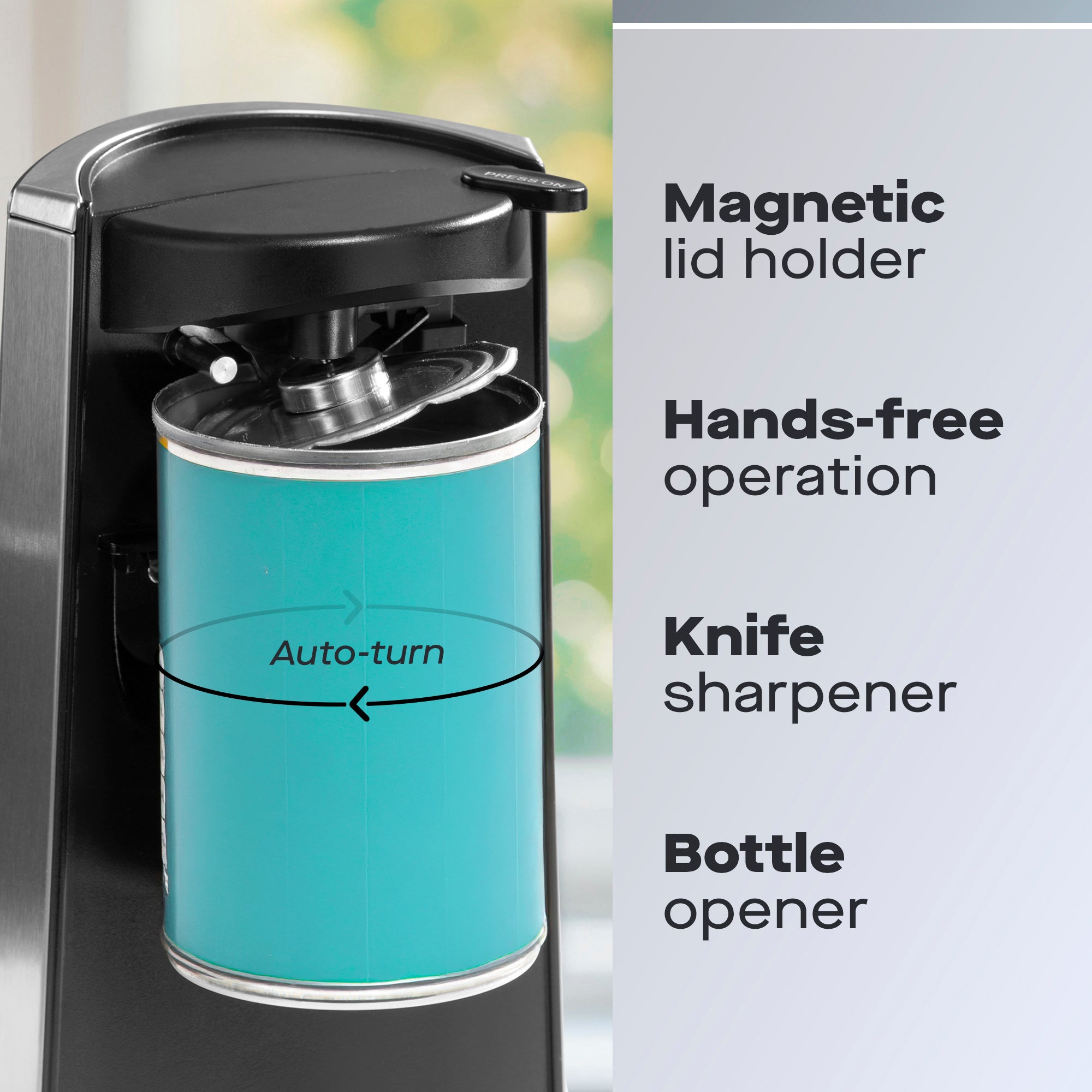 Daewoo 3-in-1 Electric Can Opener, Knife Sharpener & Bottle Opener