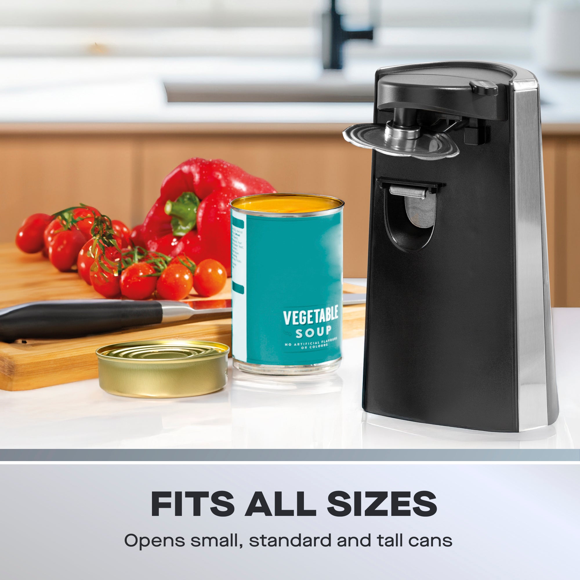 Daewoo 3-in-1 Electric Can Opener, Knife Sharpener & Bottle Opener