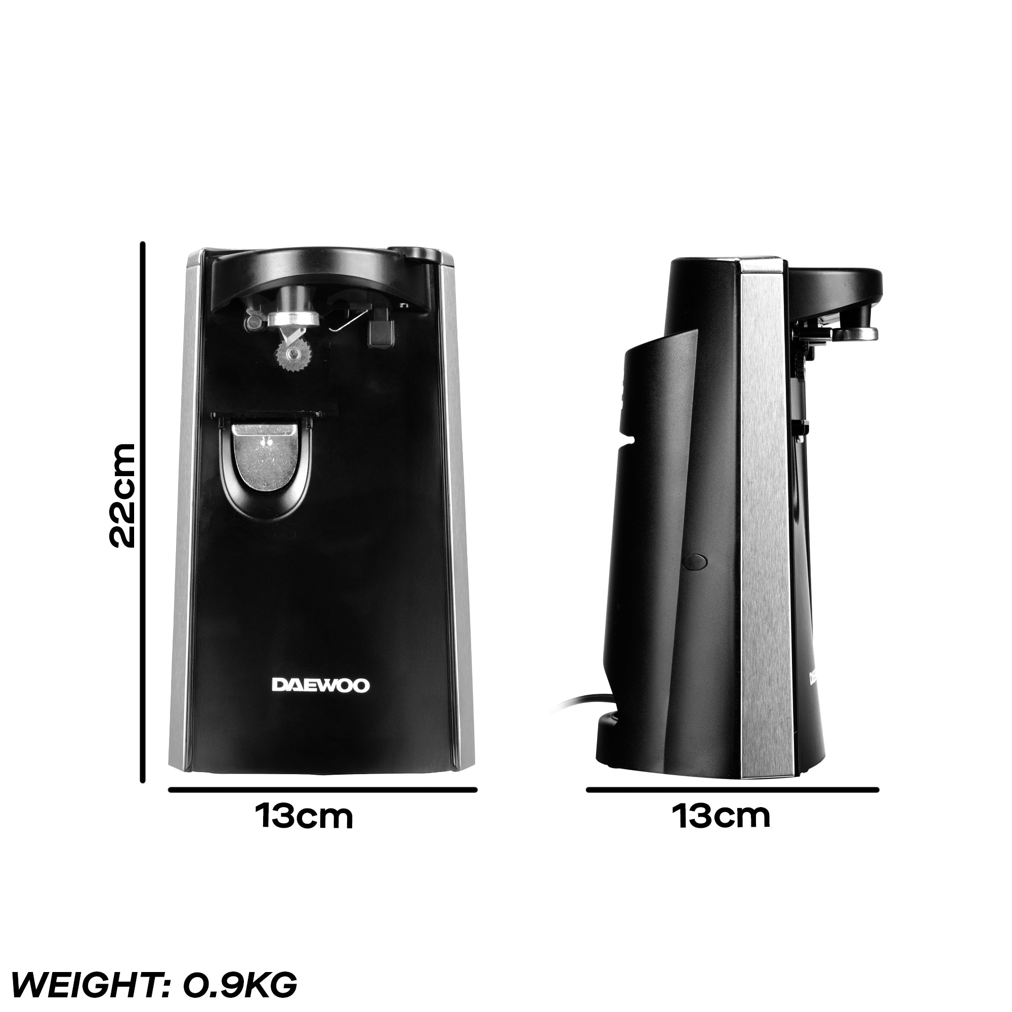 Daewoo 3-in-1 Electric Can Opener, Knife Sharpener & Bottle Opener