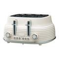 Daewoo Cream Sienna 4 Slice Toaster