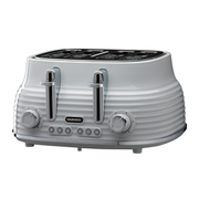 Daewoo Grey Sienna 4 Slice Toaster