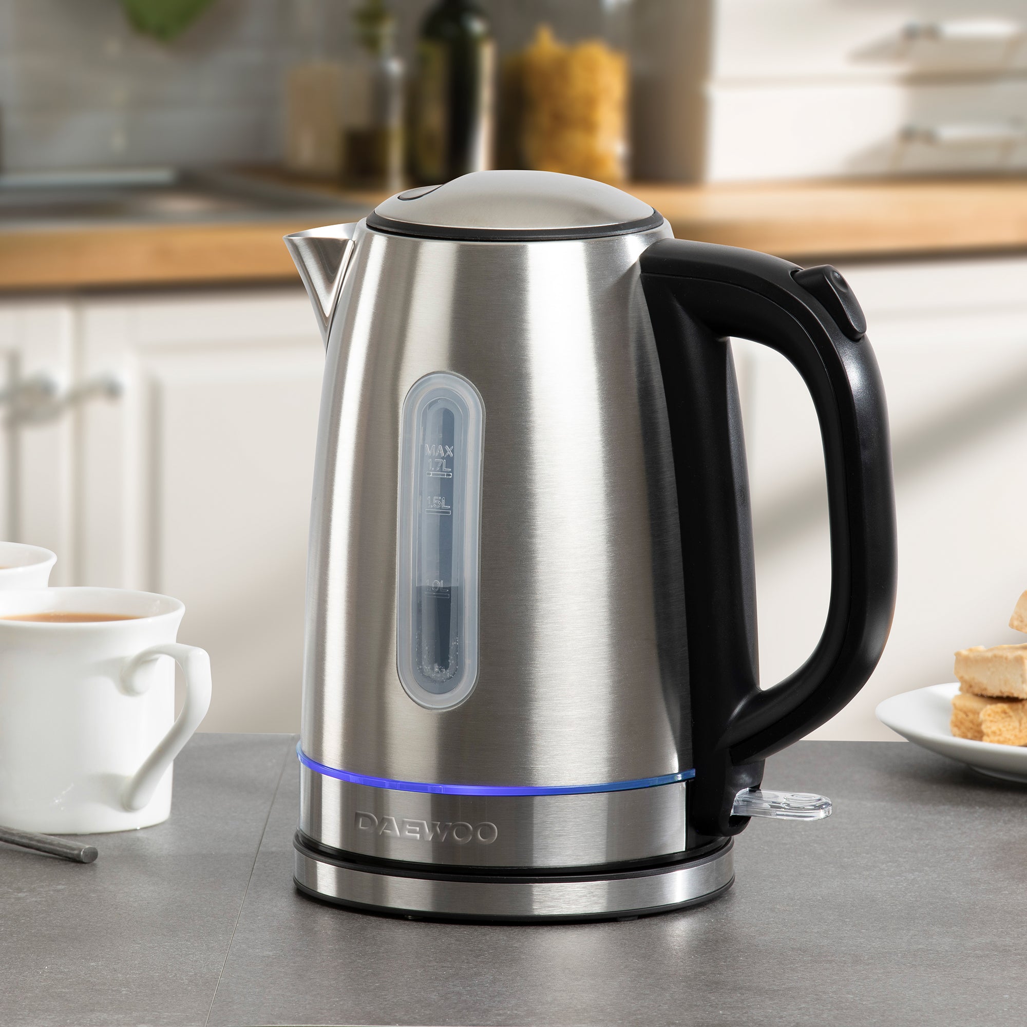 Daewoo Silver Edinburgh 1.7L Rapid Boil Kettle