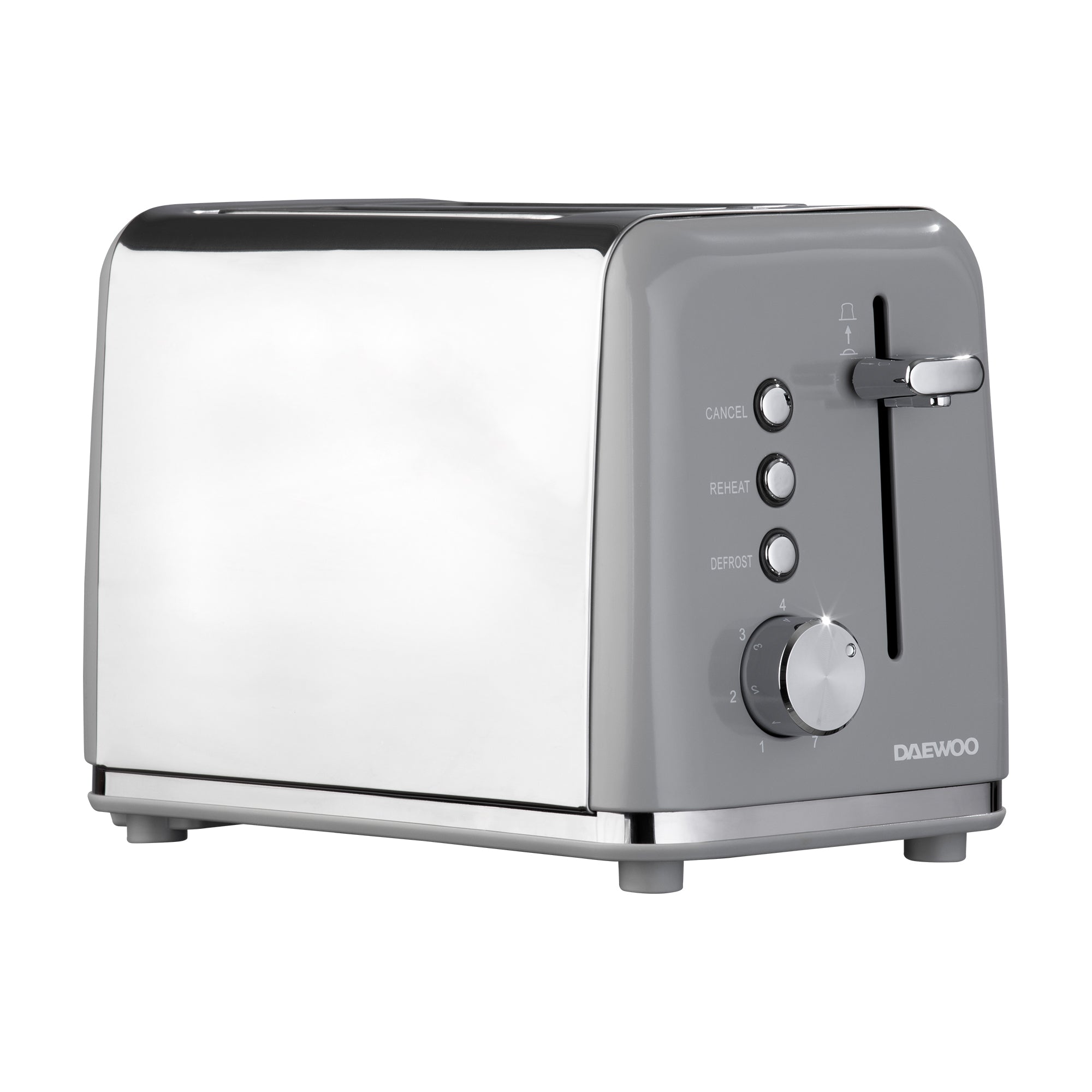 Daewoo Grey Kensington 2 Slice Toaster