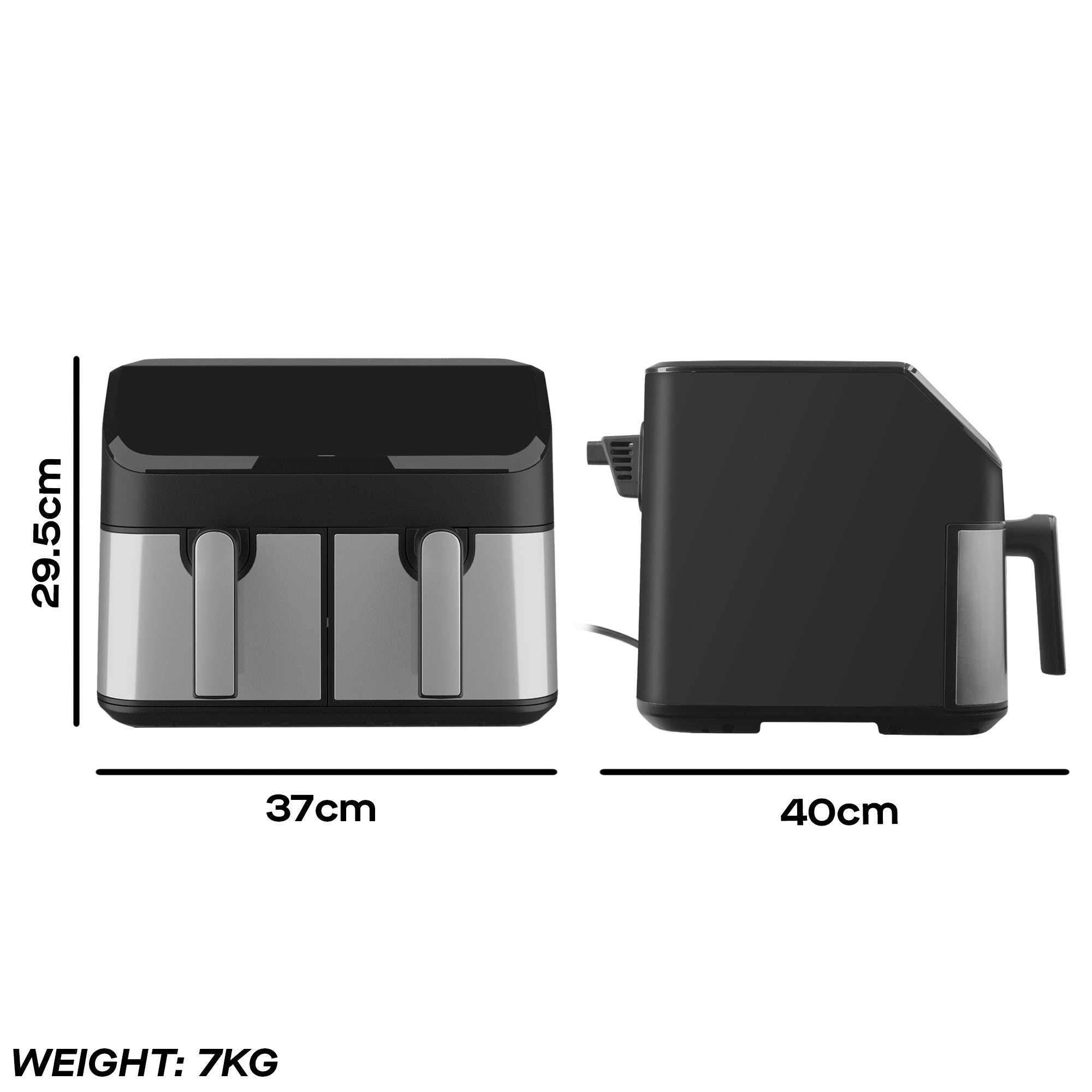 Daewoo 9L XL Digital Double Drawer Air Fryer