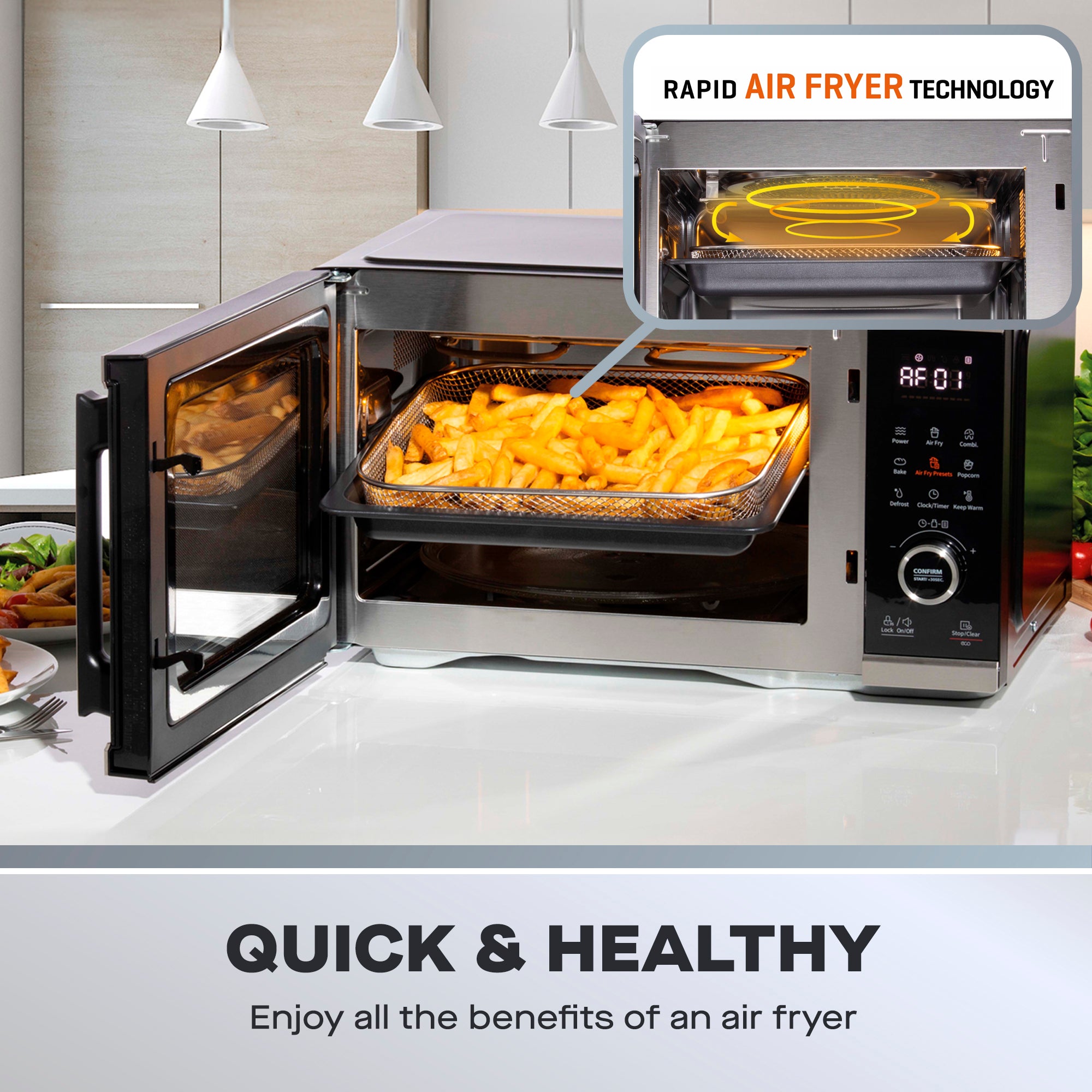 Daewoo 26L 5-in-1 Air Fryer Microwave Oven