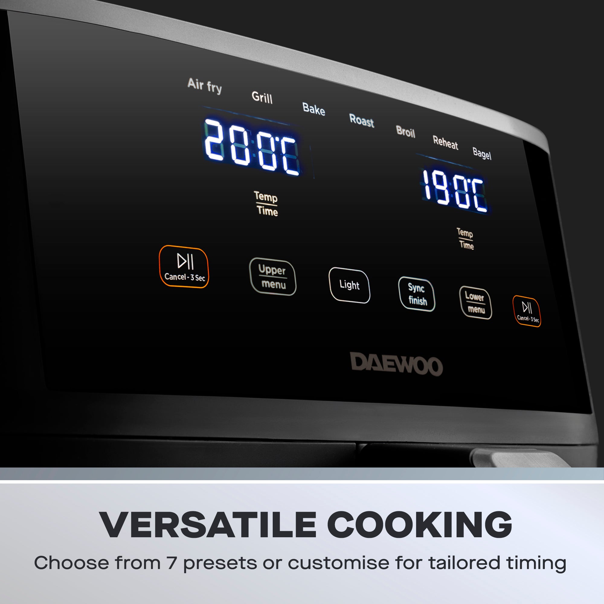 Daewoo 11L Space Saving Split Drawer Air Fryer