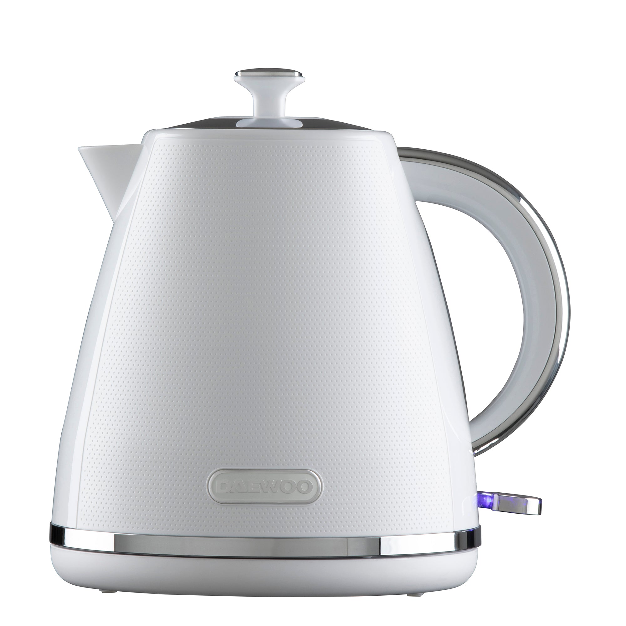 Daewoo White Stirling 1.7L Pyramid Kettle