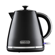 Daewoo Black Stirling 1.7L Pyramid Kettle