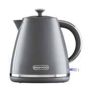 Daewoo Grey Stirling 1.7L Pyramid Kettle