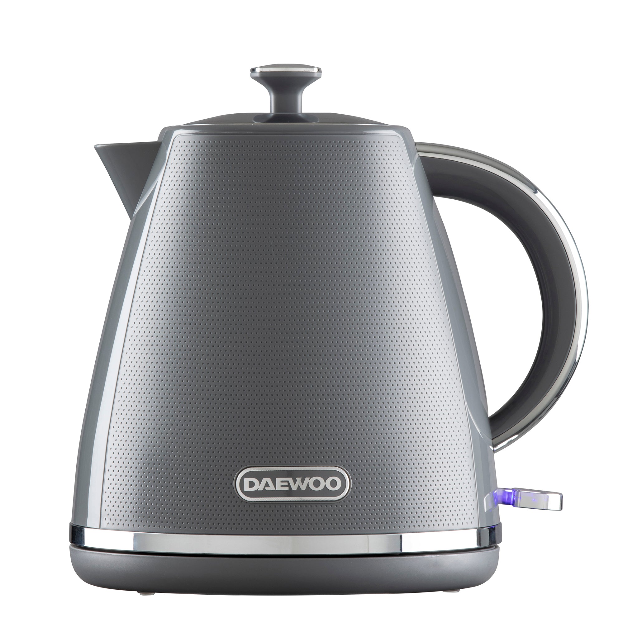 Daewoo Grey Stirling 1.7L Pyramid Kettle