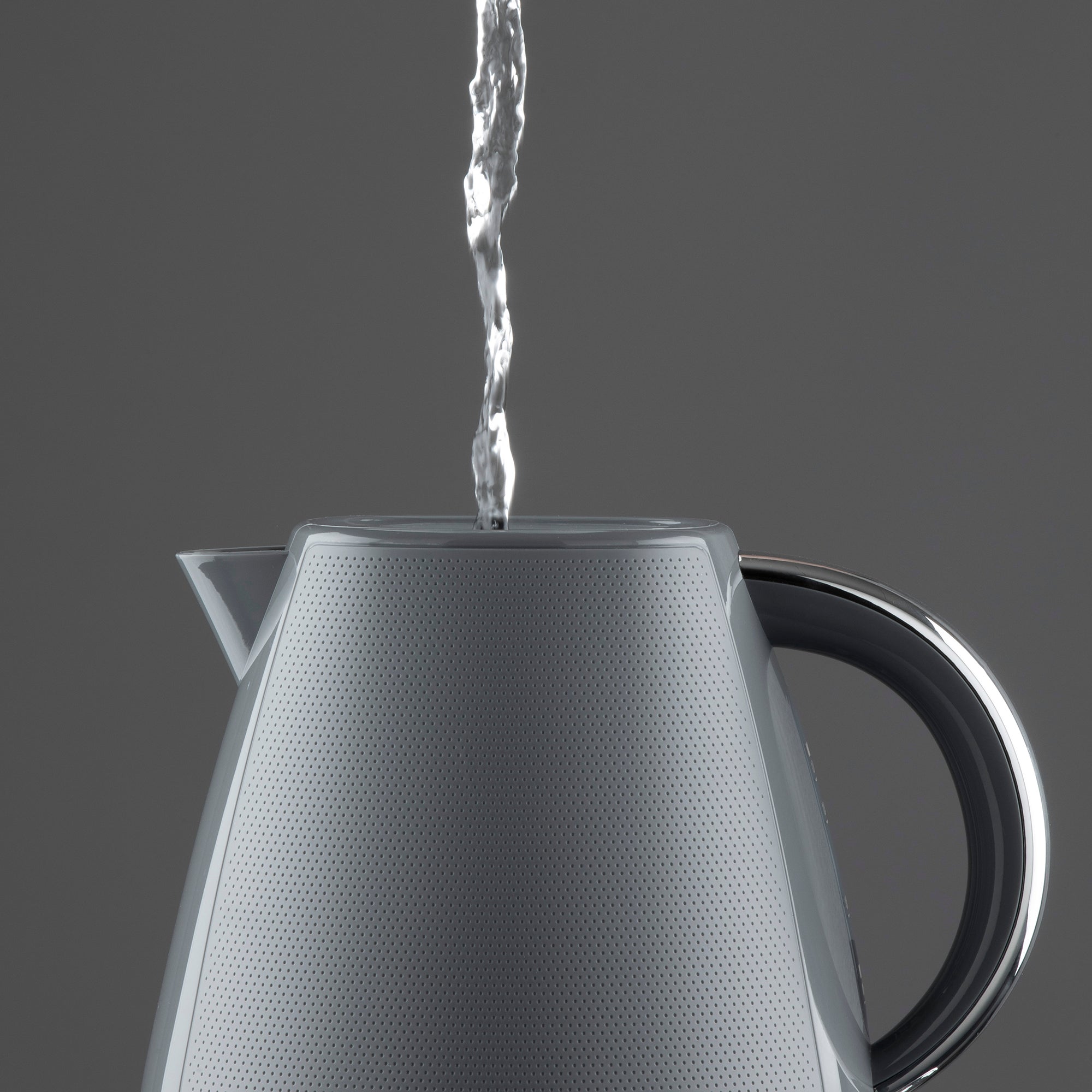 Daewoo Grey Stirling 1.7L Pyramid Kettle
