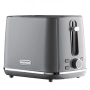 Daewoo Grey Stirling 2 Slice Toaster