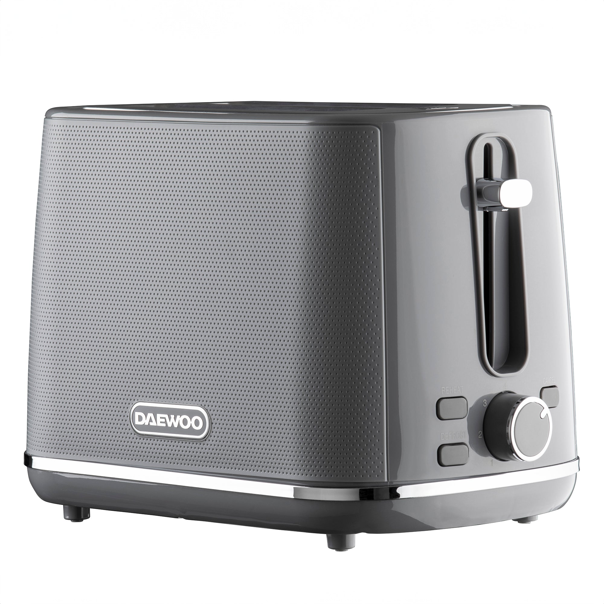 Daewoo Grey Stirling 2 Slice Toaster