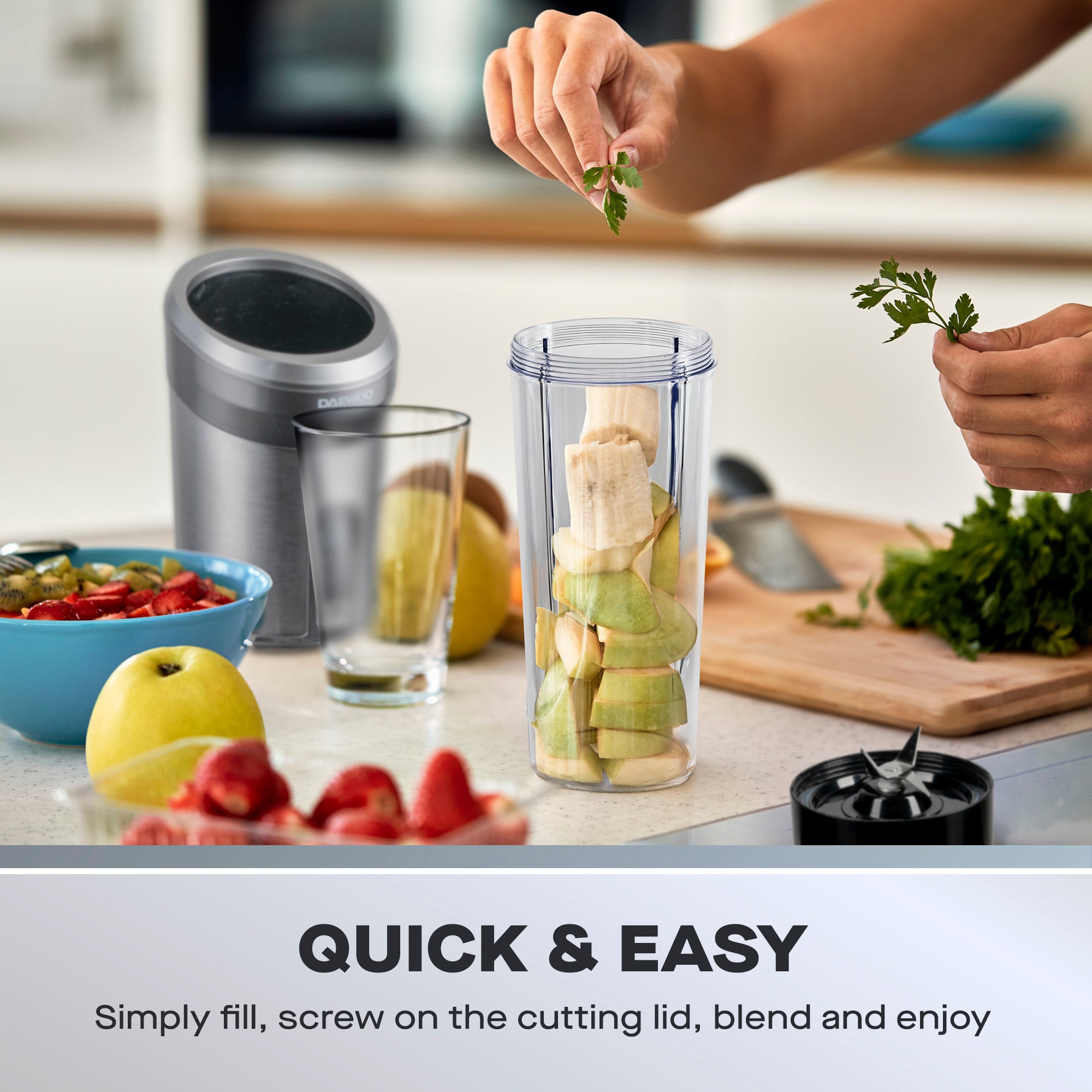 Daewoo 200W Cordless Pro Bullet Blender