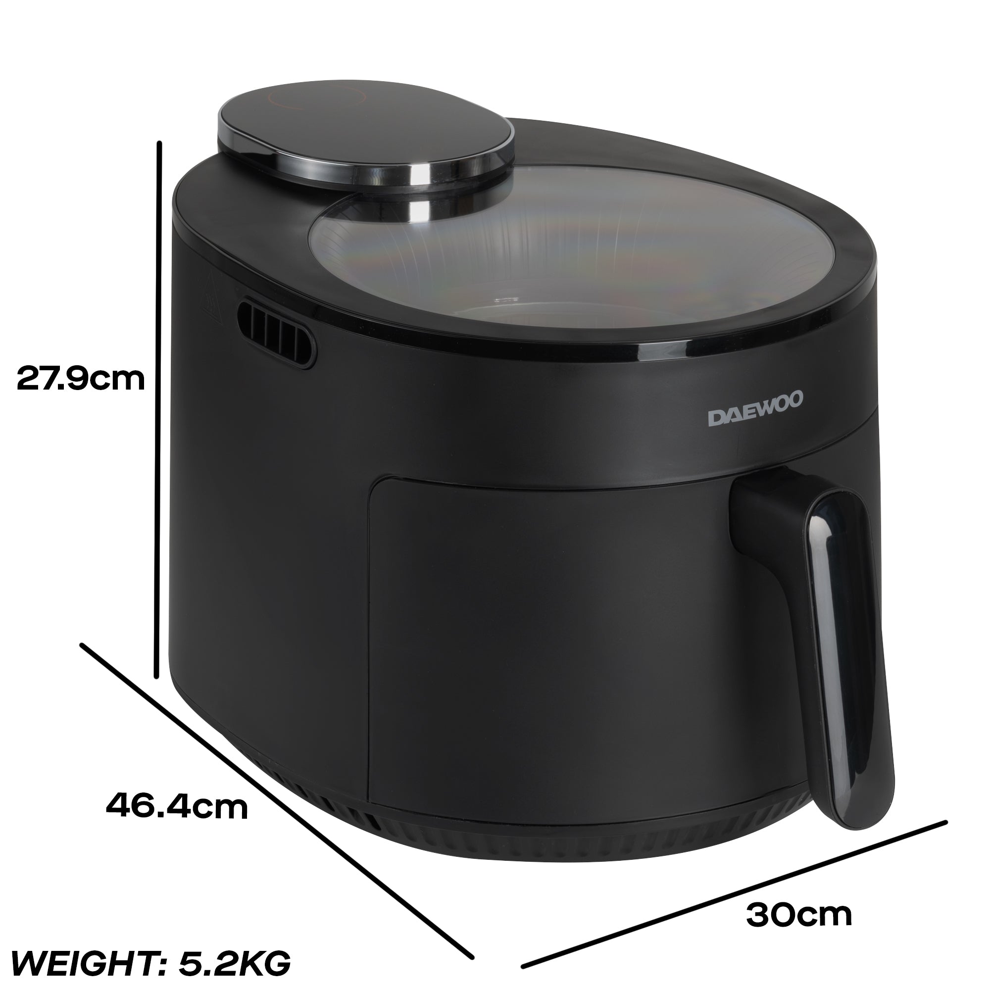 Daewoo 5L Cyclonic Air Fryer with Window