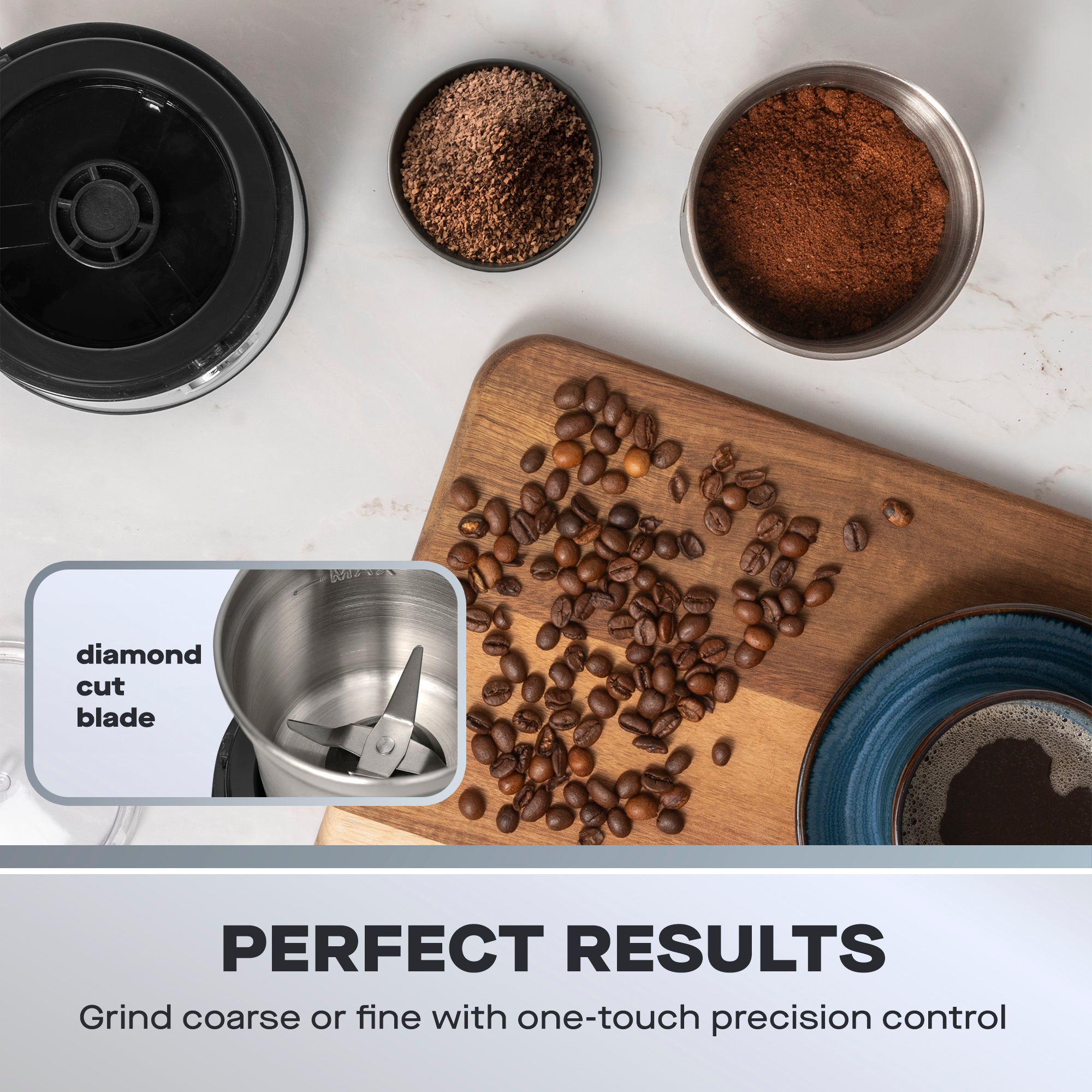 Daewoo 20 Bar Digital Compact Espresso Coffee Maker & Coffee Grinder