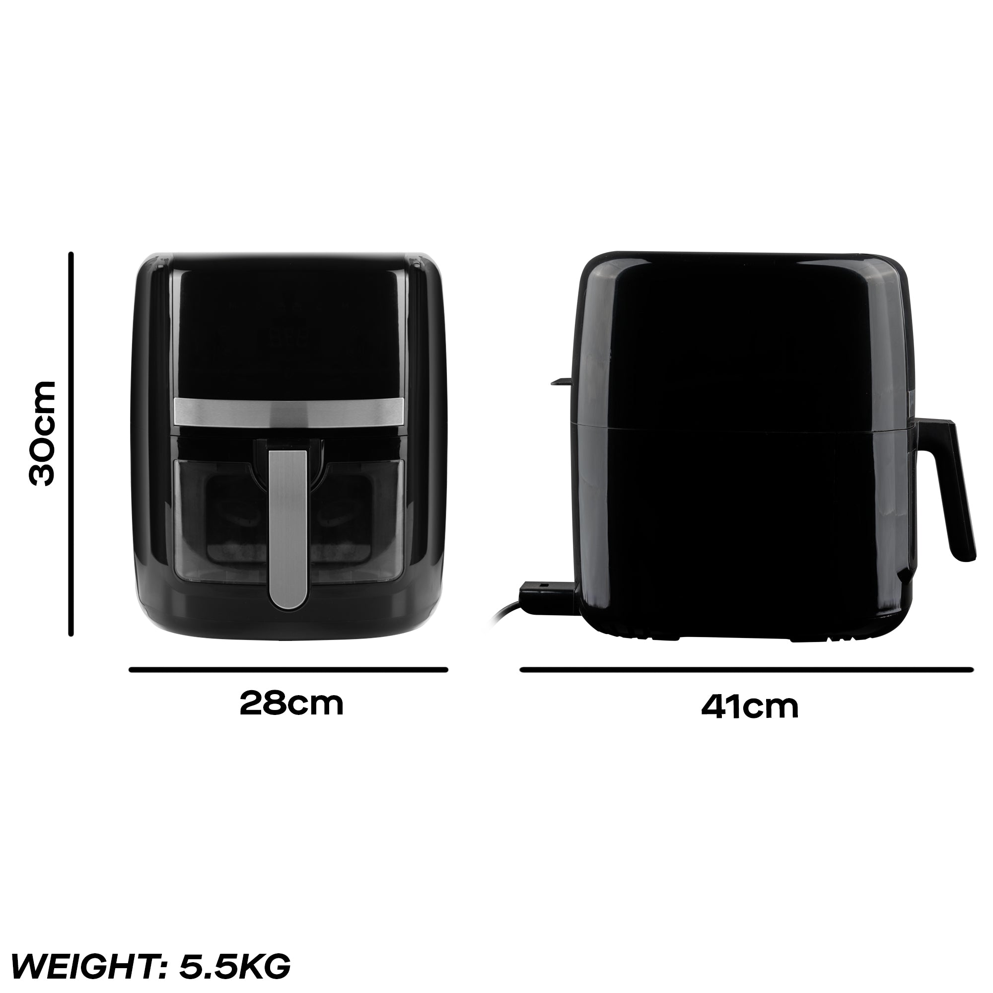 Daewoo 8L Air Fryer with Window & Divider