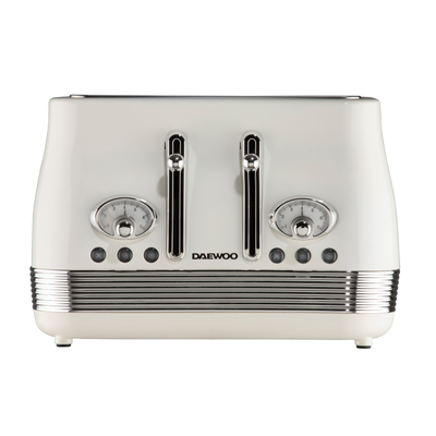 Daewoo Denver Buttermilk 4-Slice Toaster