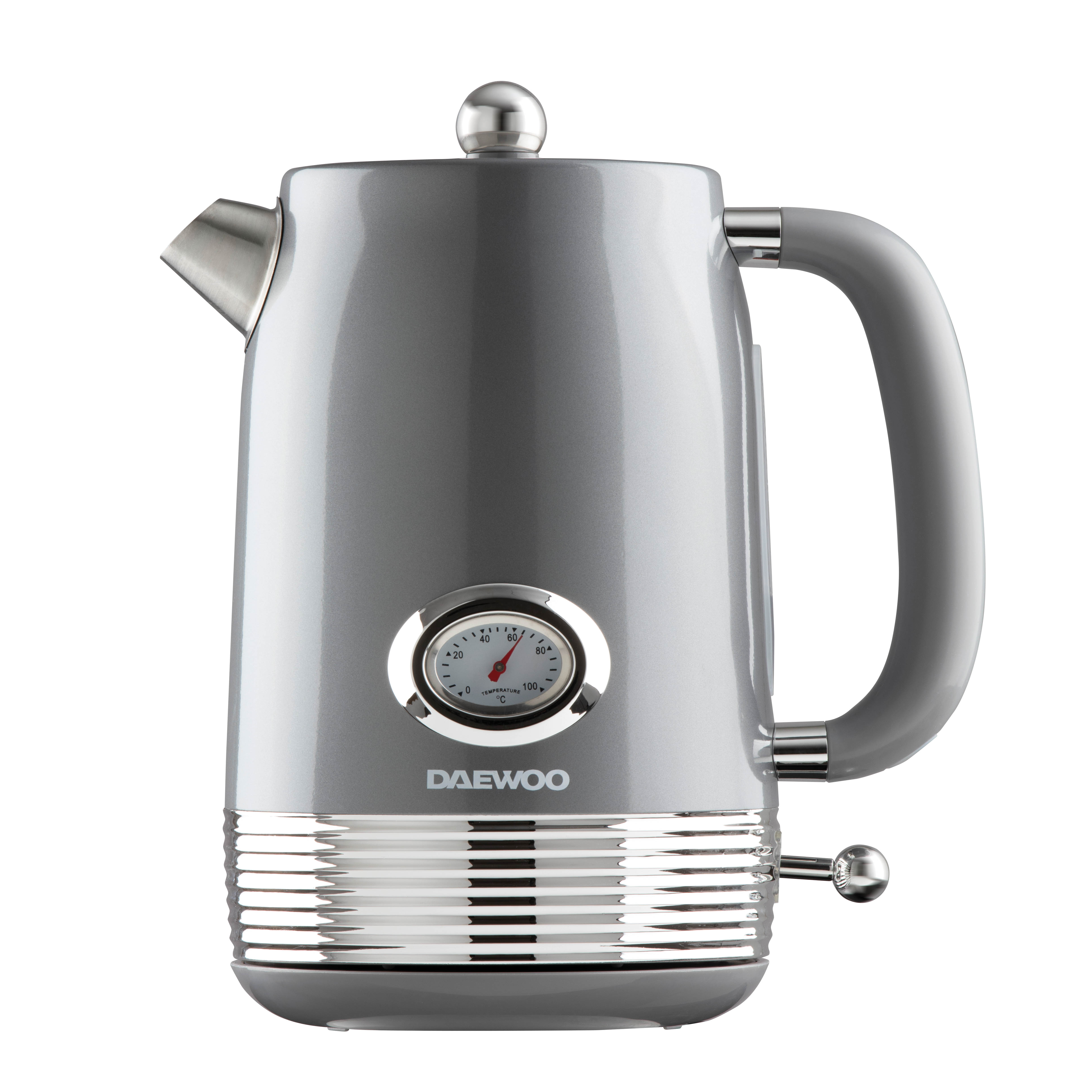 Daewoo Denver Smoked Grey 1.5L 3kW Kettle