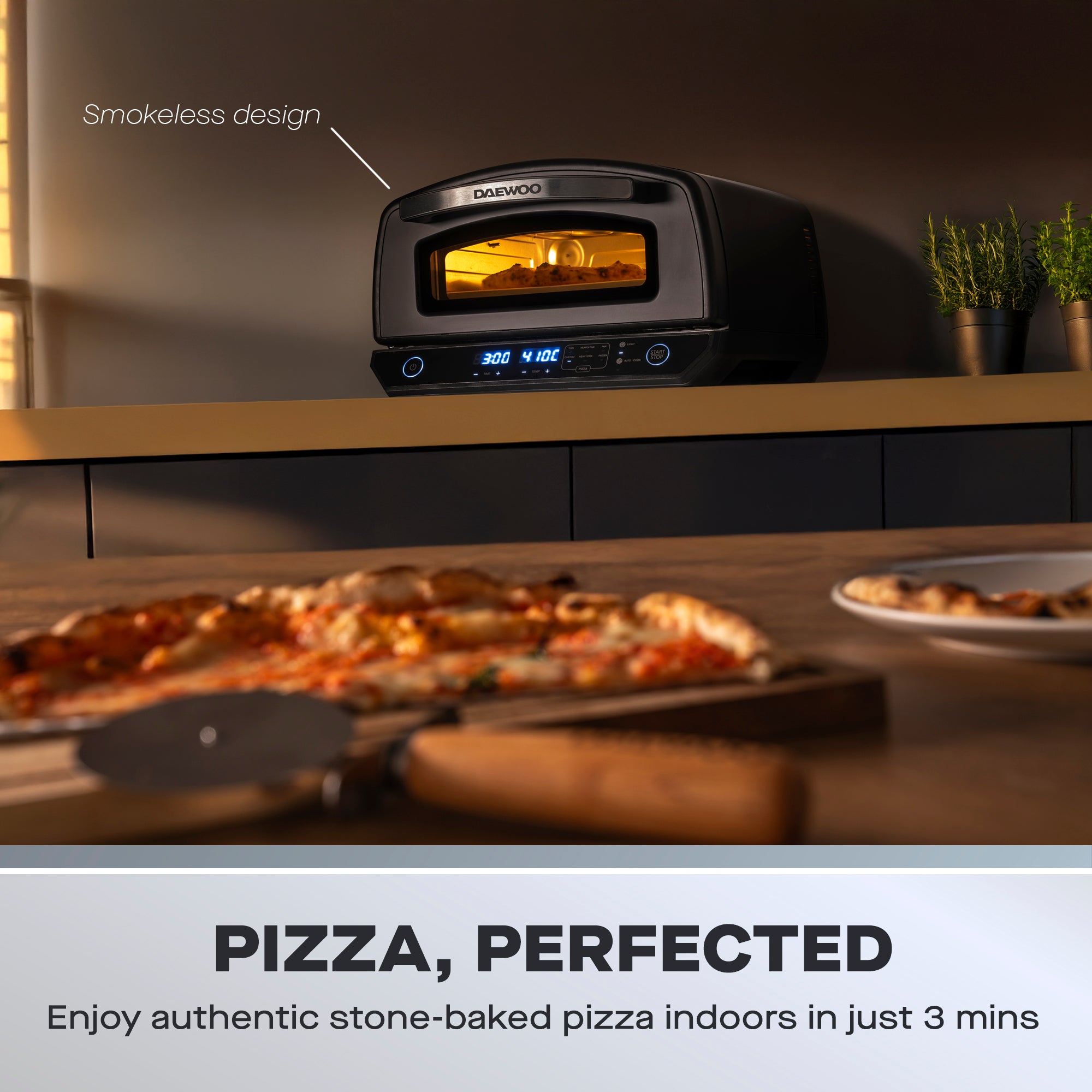 Daewoo NapoliCasa 12" Indoor Electric Pizza Oven
