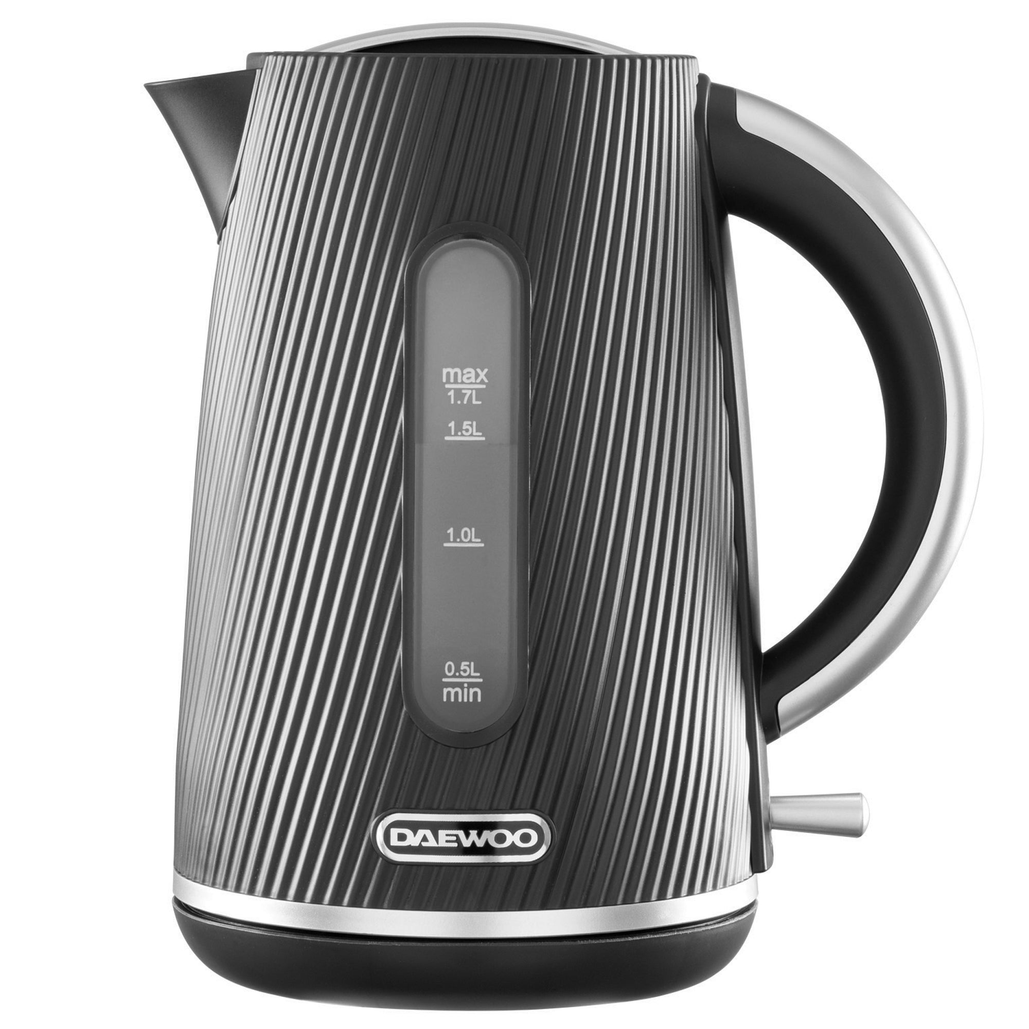 Daewoo Black Cascade 1.7L Jug Kettle