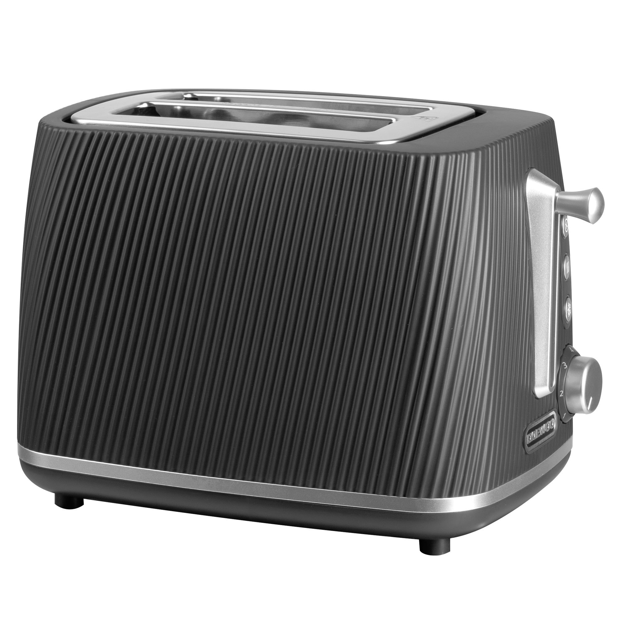 Daewoo Black Cascade 2 Slice Toaster