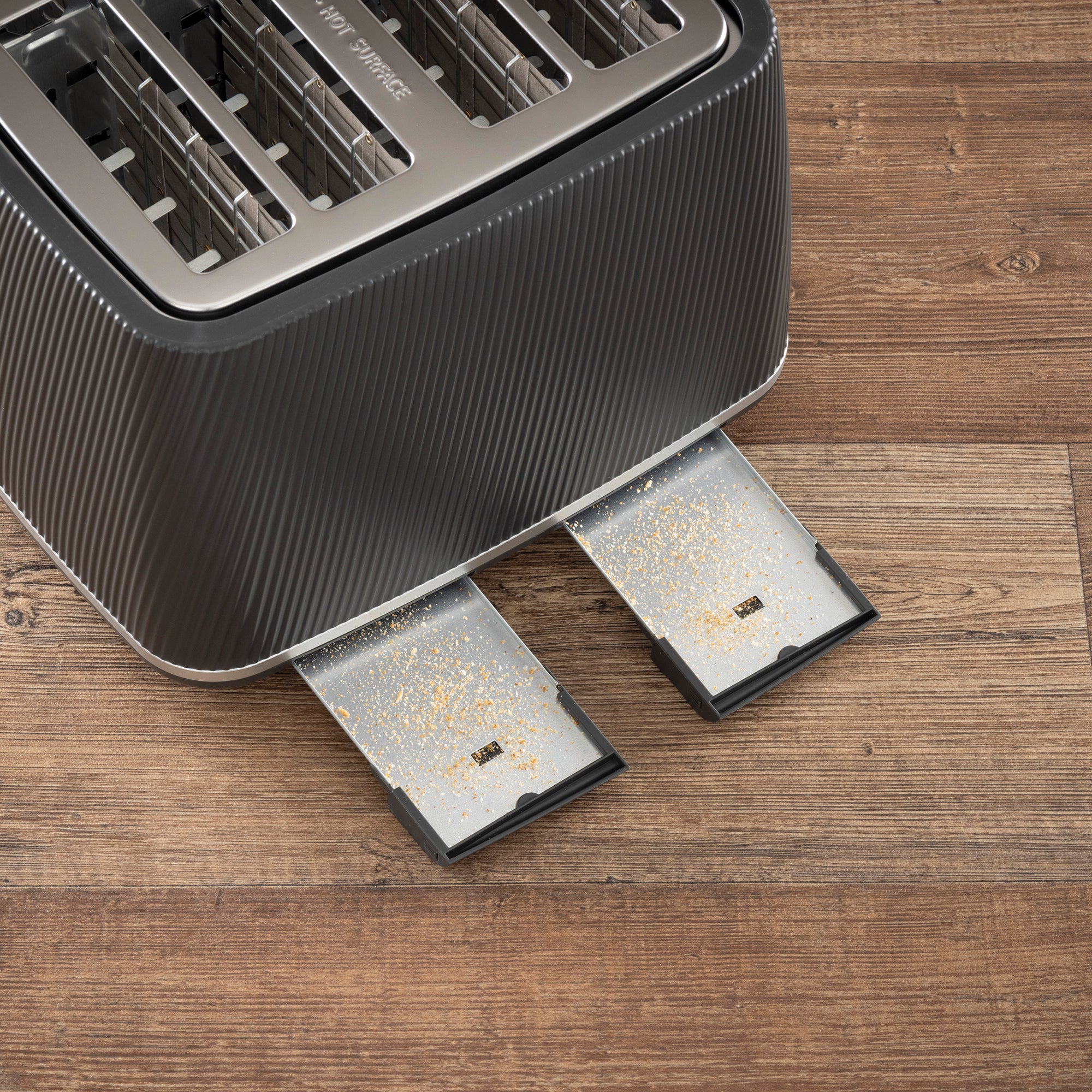 Daewoo Black Cascade 4 Slice Toaster