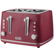 Daewoo Ruby Red Cascade 4 Slice Toaster