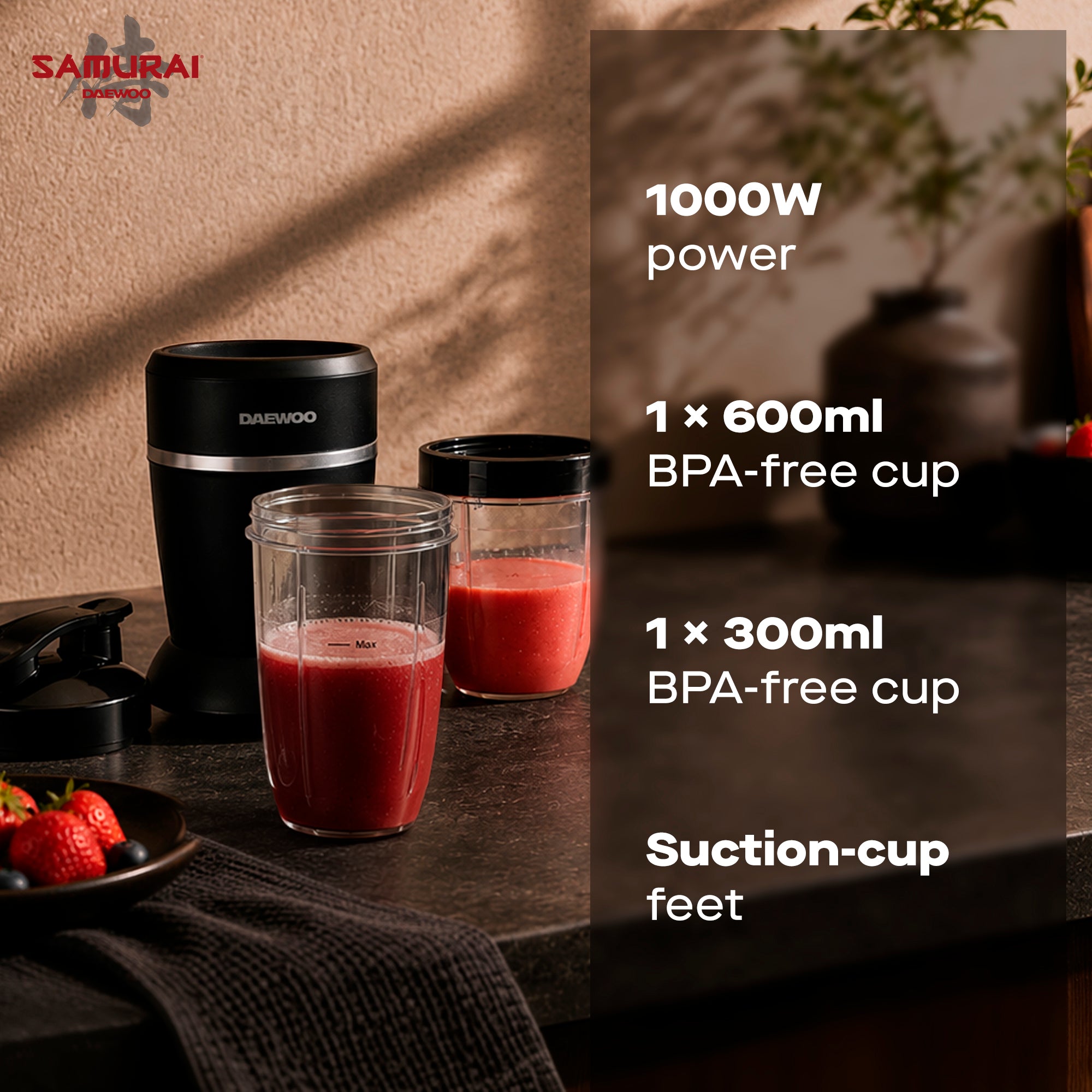 Daewoo 1000W Samurai Ultrablend Pro Blender