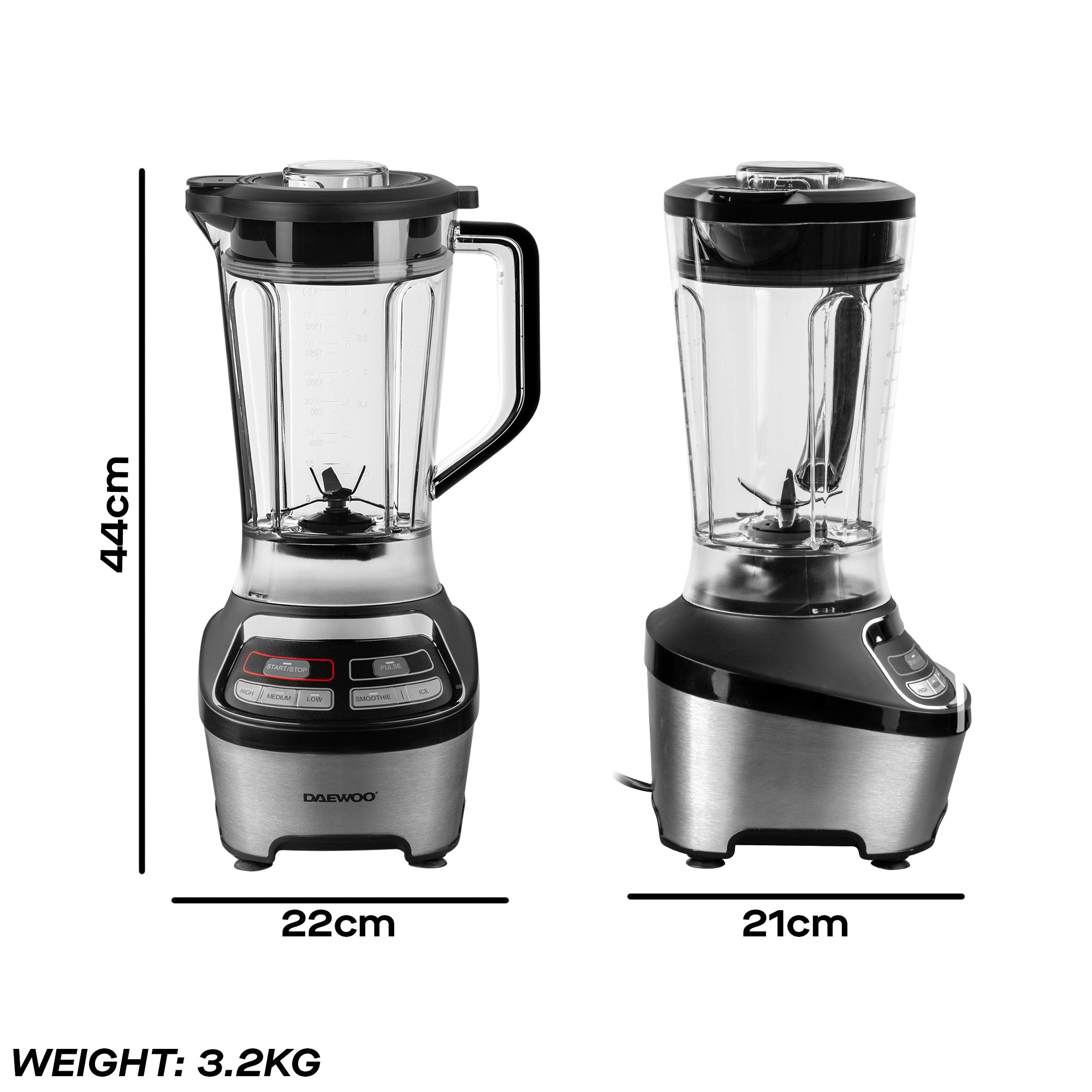 Daewoo 1200W 1.85L Samurai Powerblend Pro Blender