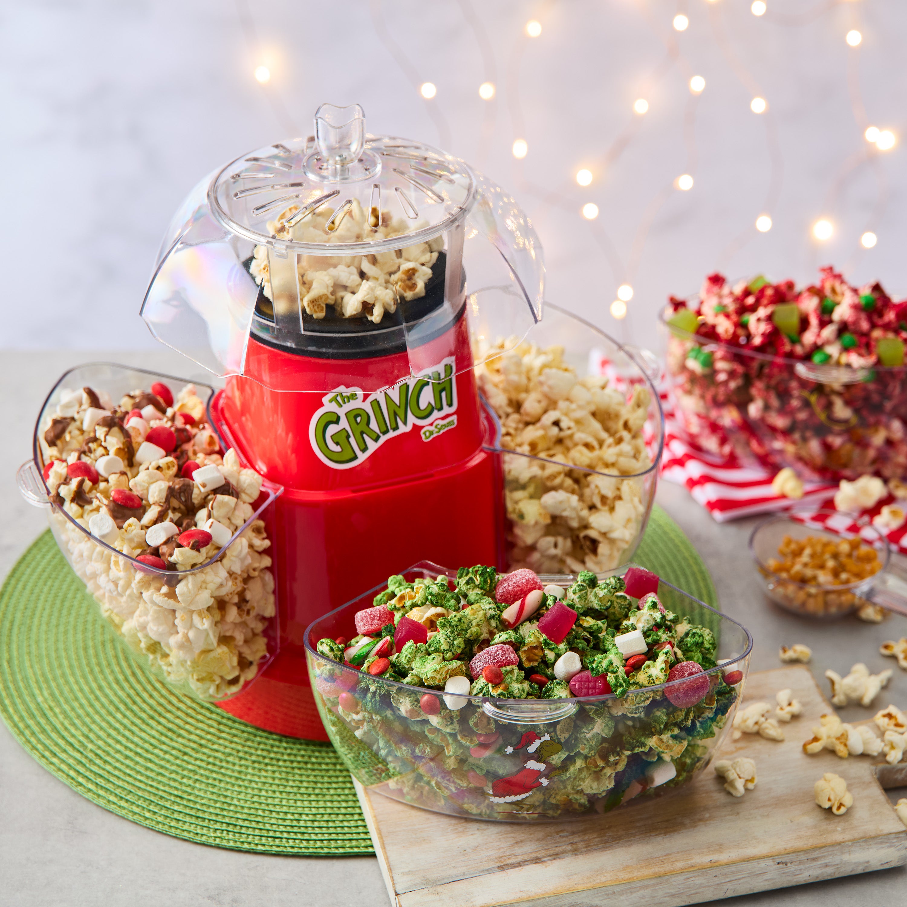 The Grinch™ 4-Bowl Popcorn Maker, Red