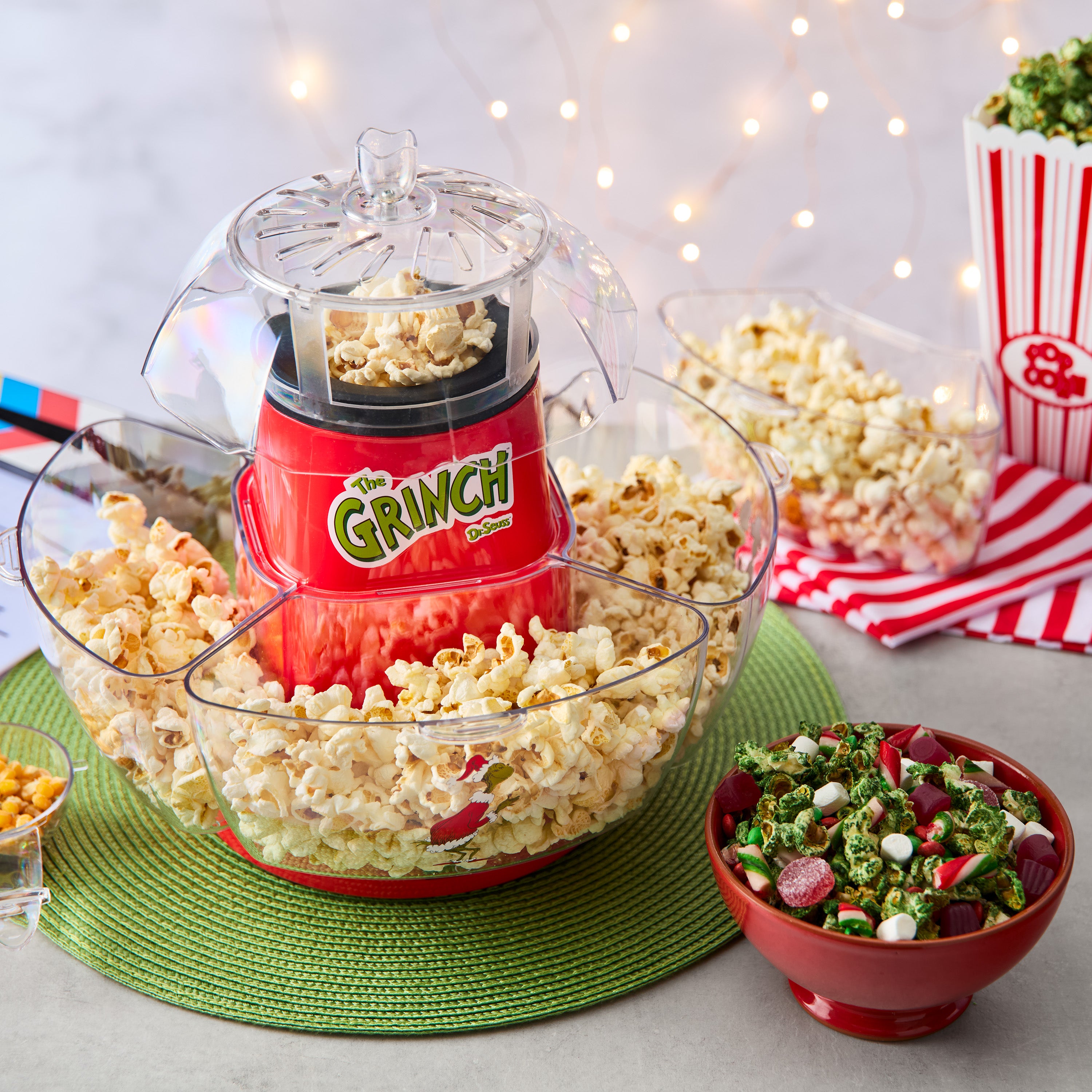 The Grinch™ 4-Bowl Popcorn Maker, Red