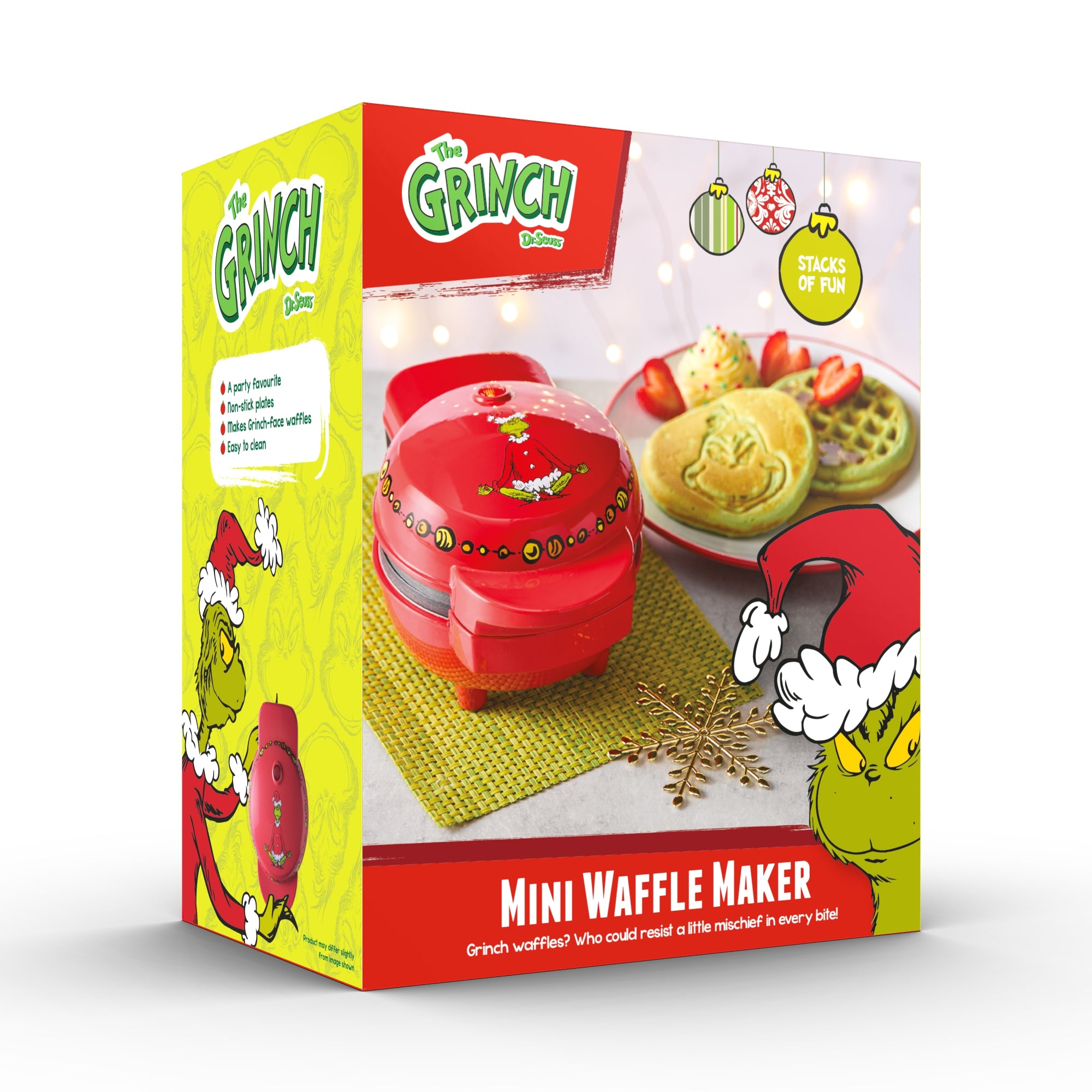The Grinch™ Mini Waffle Maker, Red
