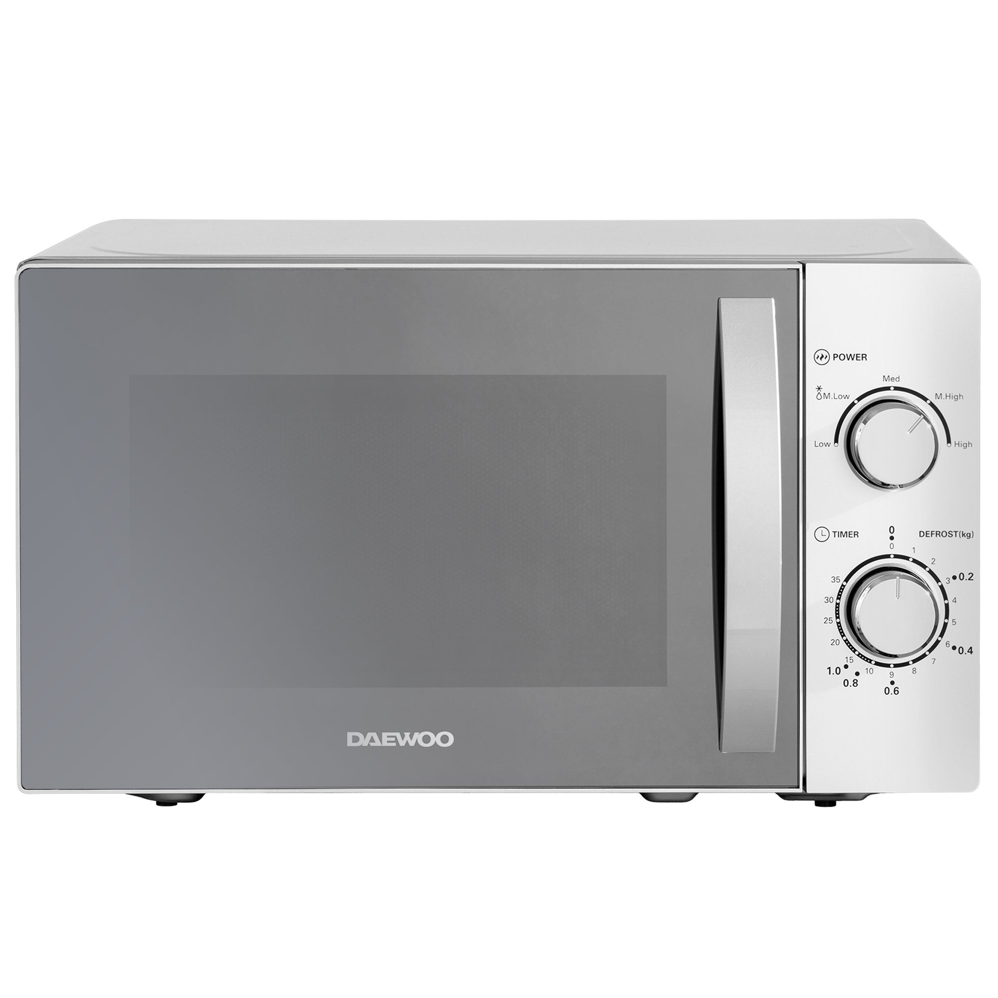 Daewoo 20L Silver Manual 800W Microwave